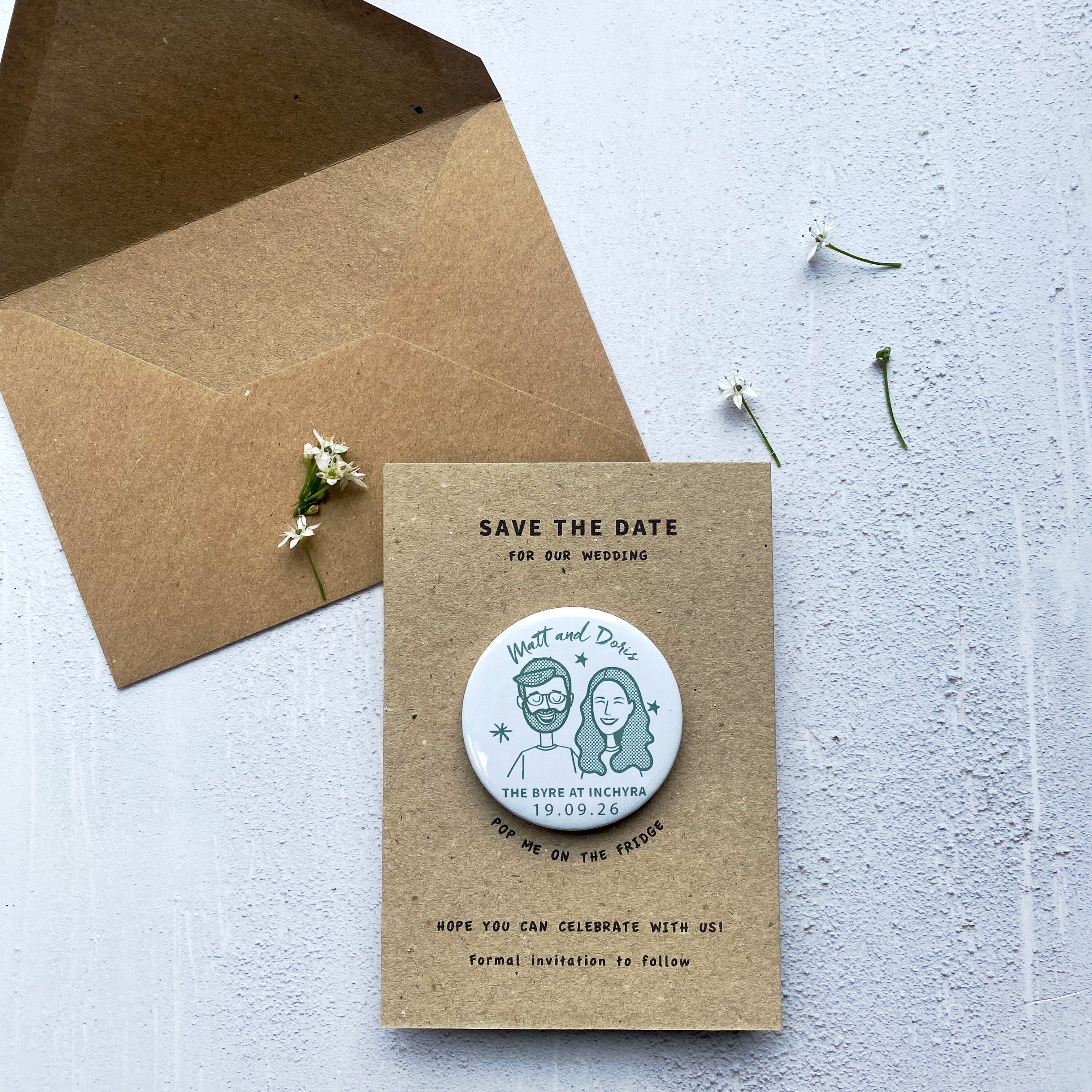 Portrait Save the Date Magnet