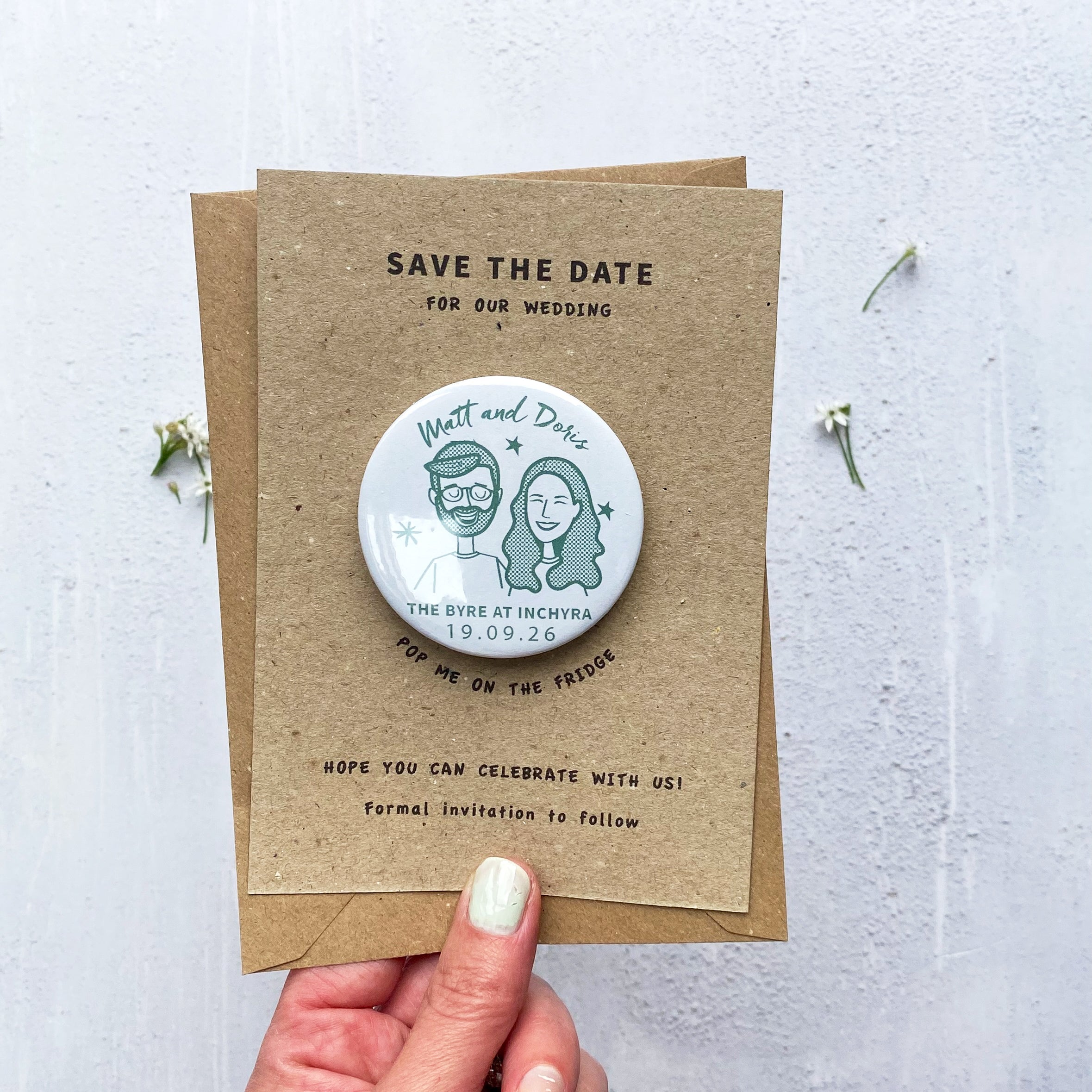 Portrait Save the Date Magnet
