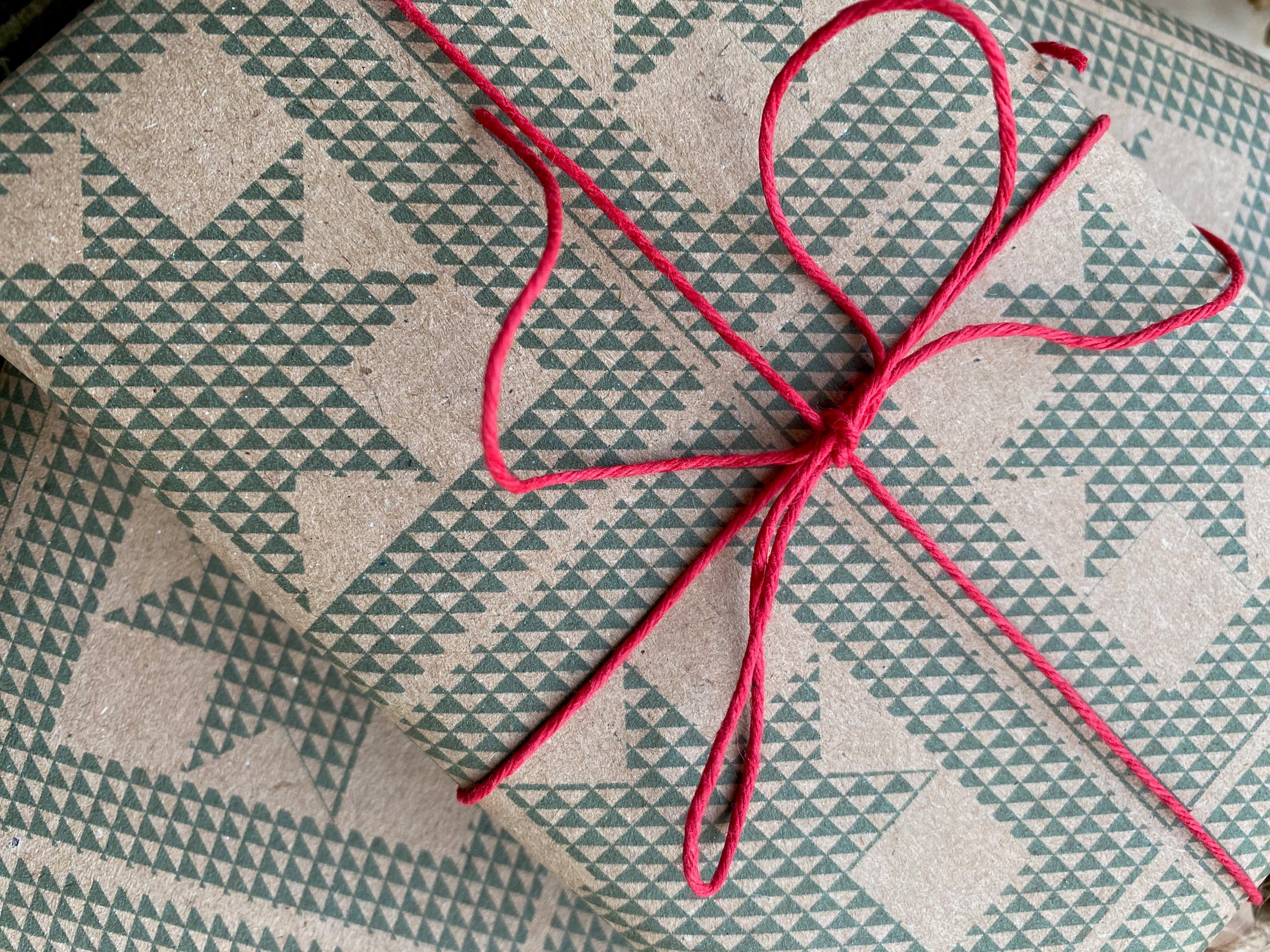 Star Patchwork 'Little Women' Paper Fibre Wrapping Paper