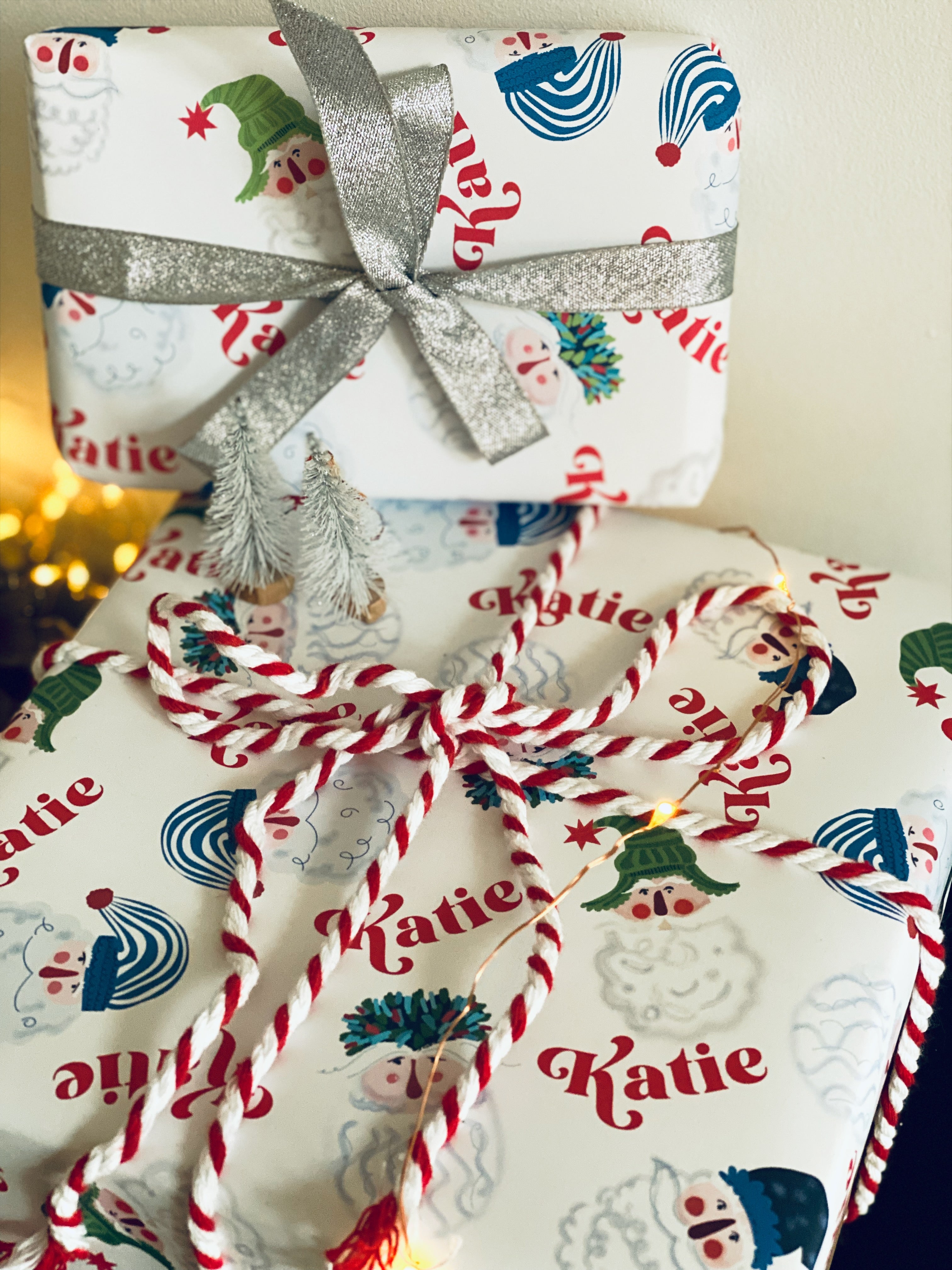 Santa Personalised Christmas Wrapping Paper