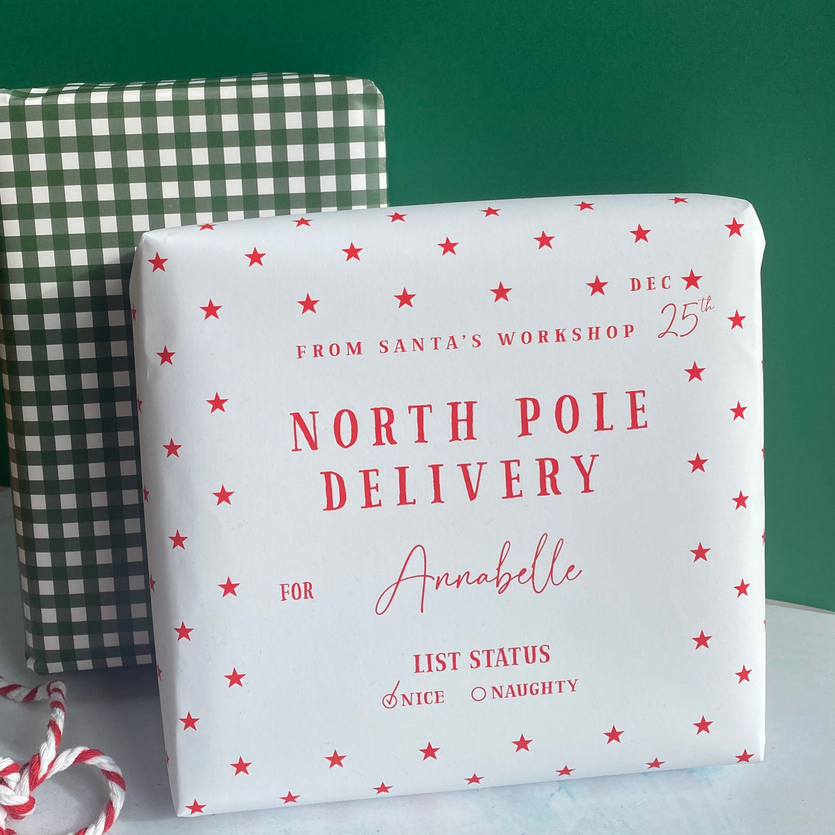 North Pole Personalised Wrapping Paper