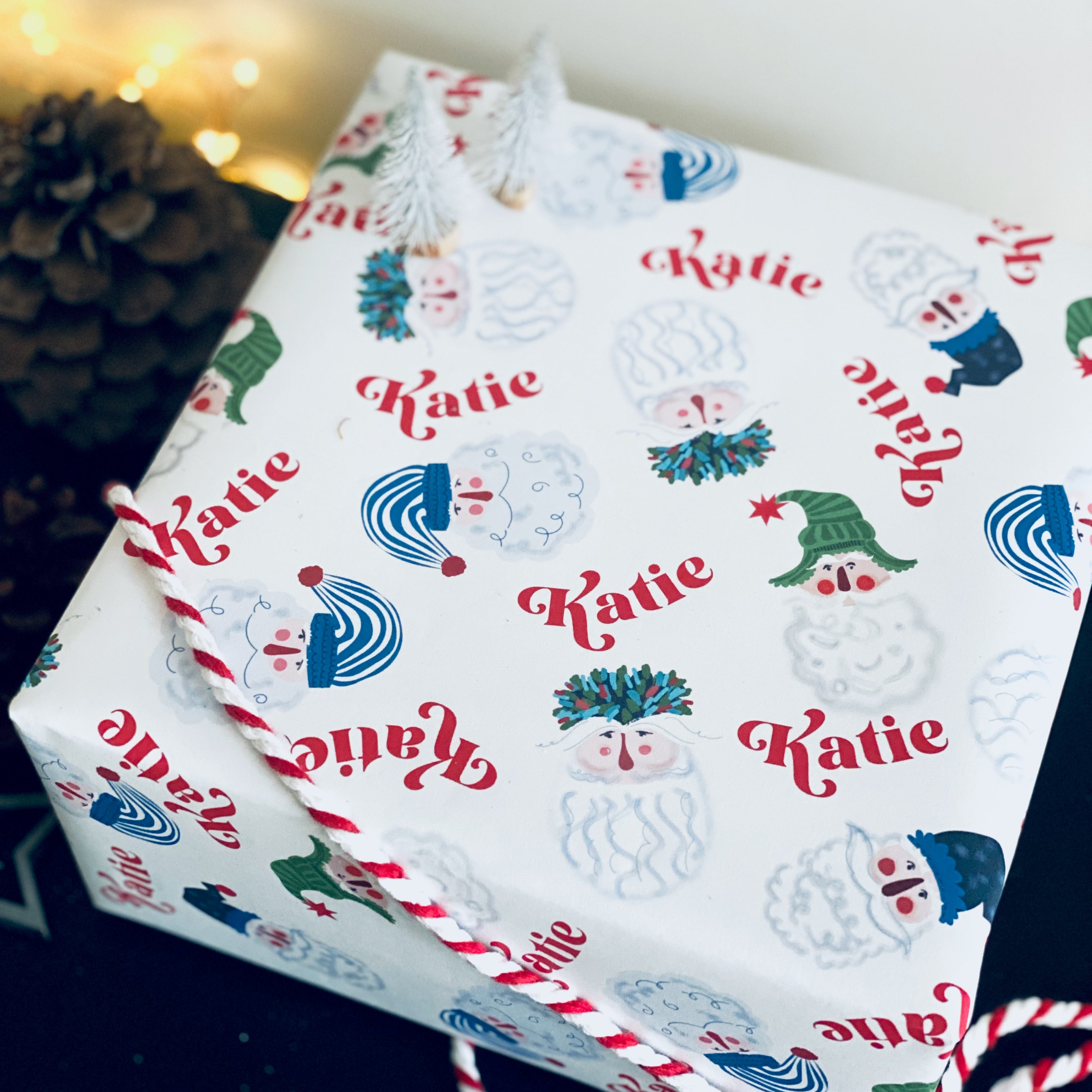 Santa Personalised Christmas Wrapping Paper