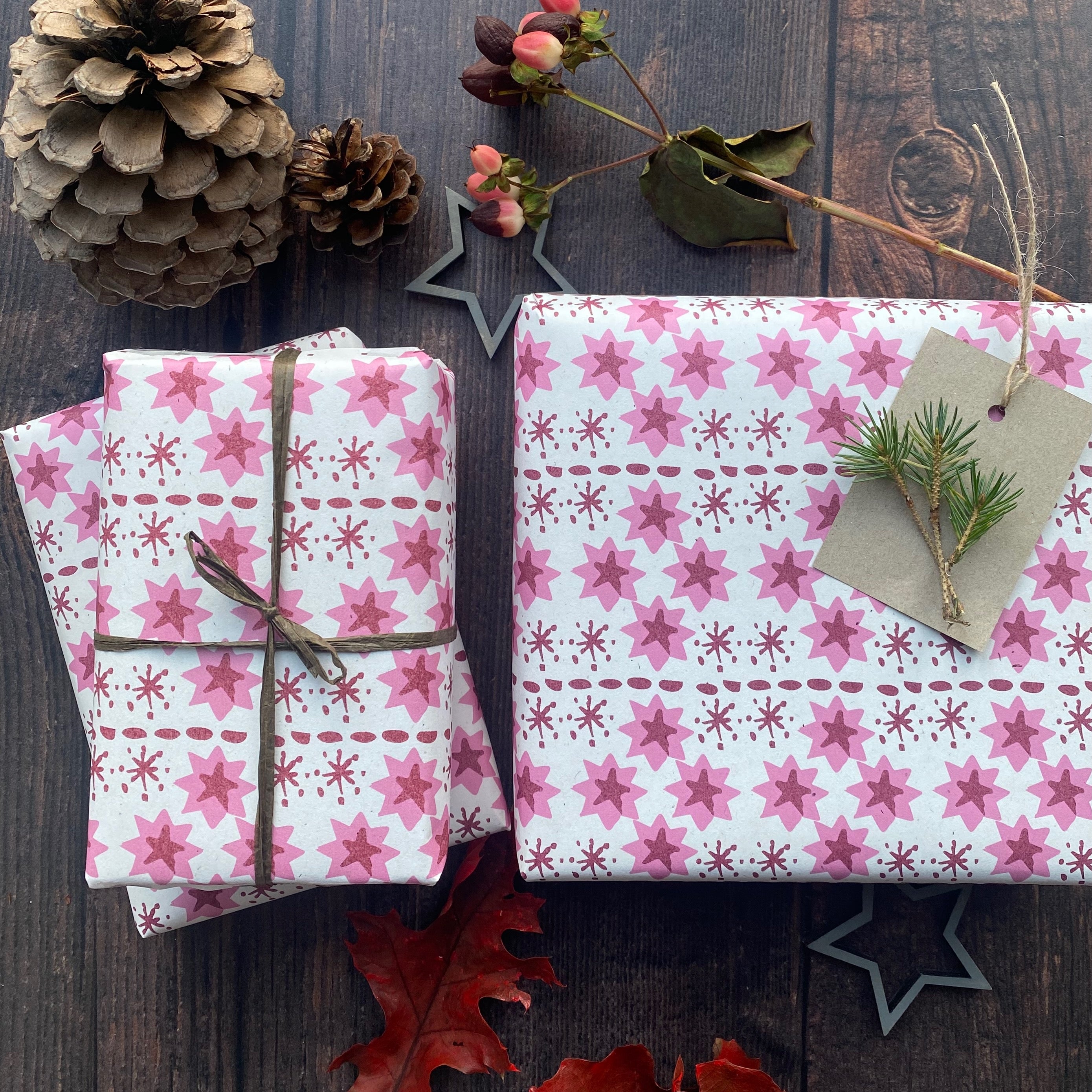 Star Paper Fibre Wrapping Paper Set