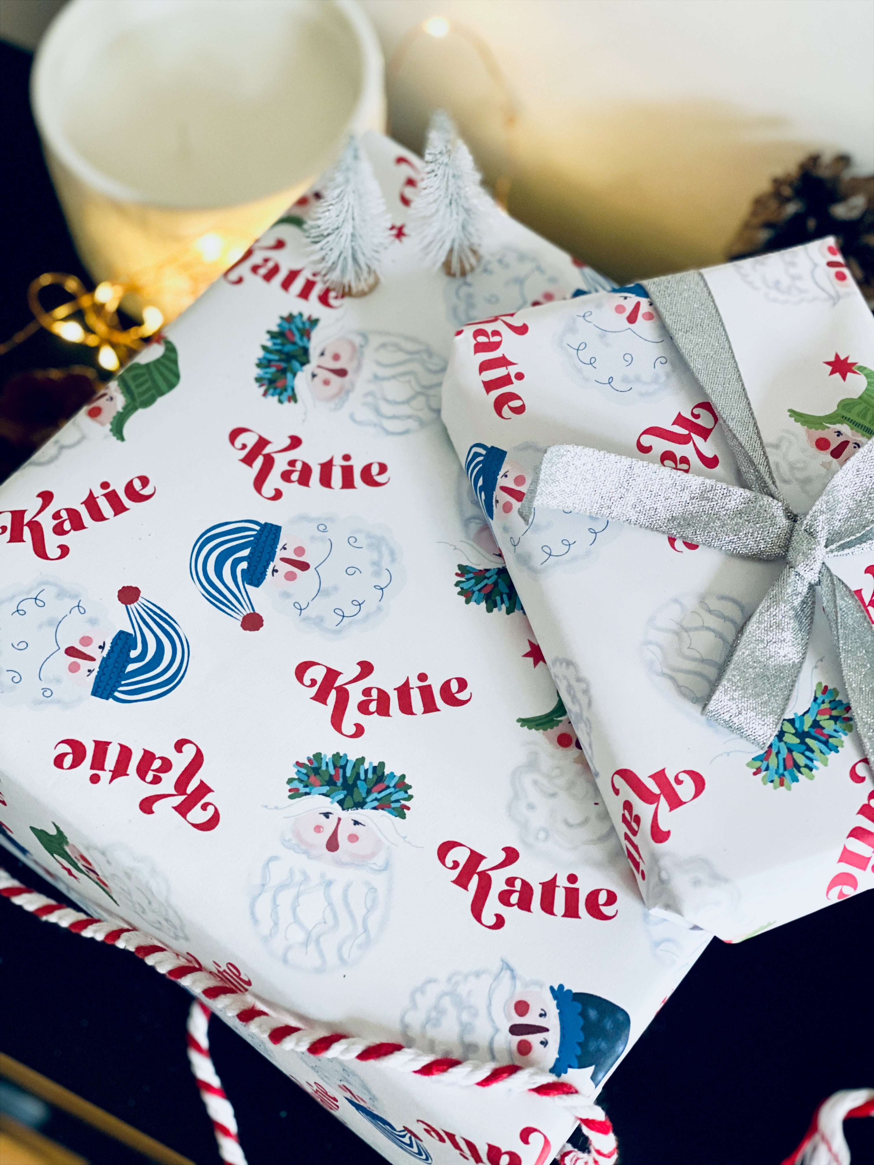 Santa Personalised Christmas Wrapping Paper