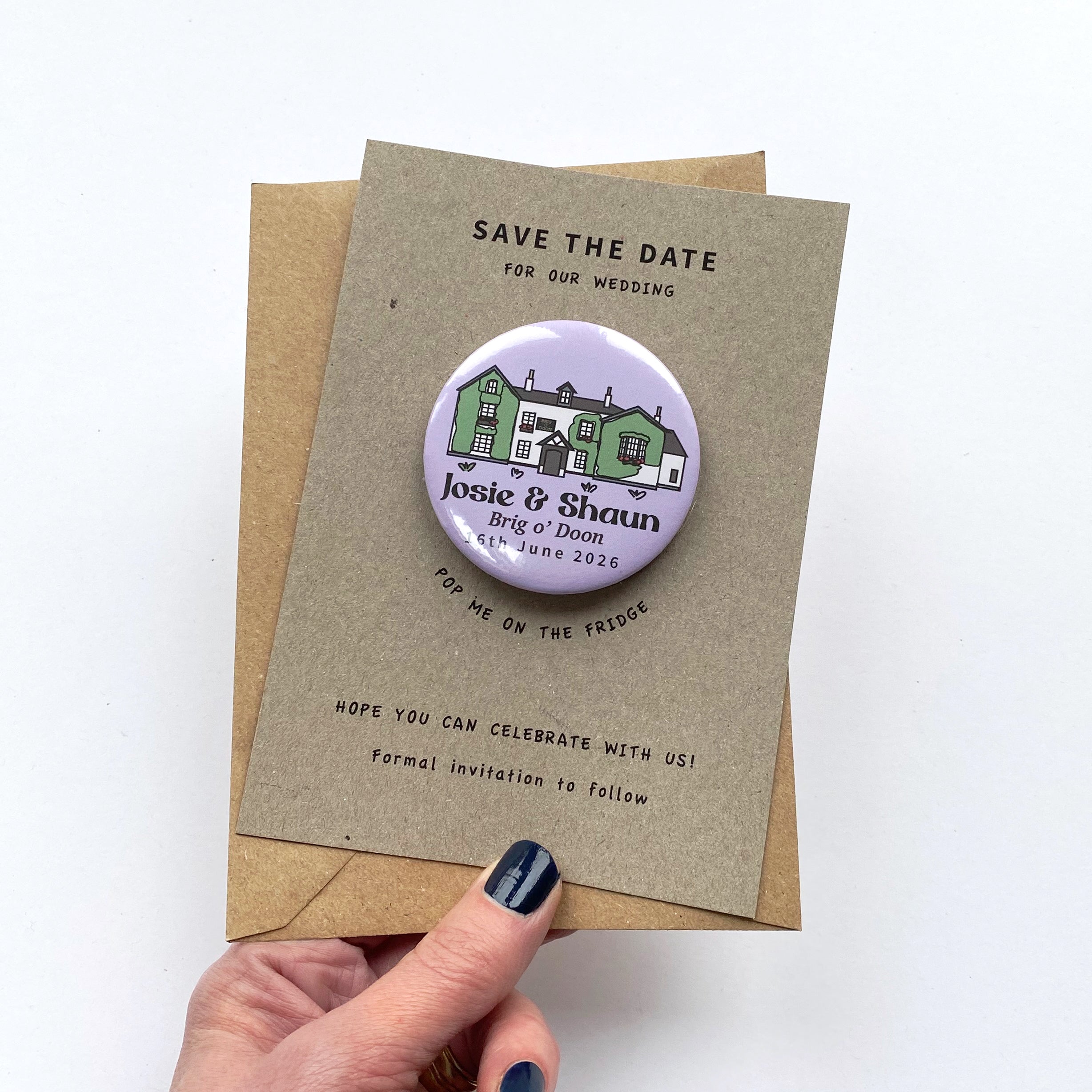 Wedding Venue Illustration Save the Date