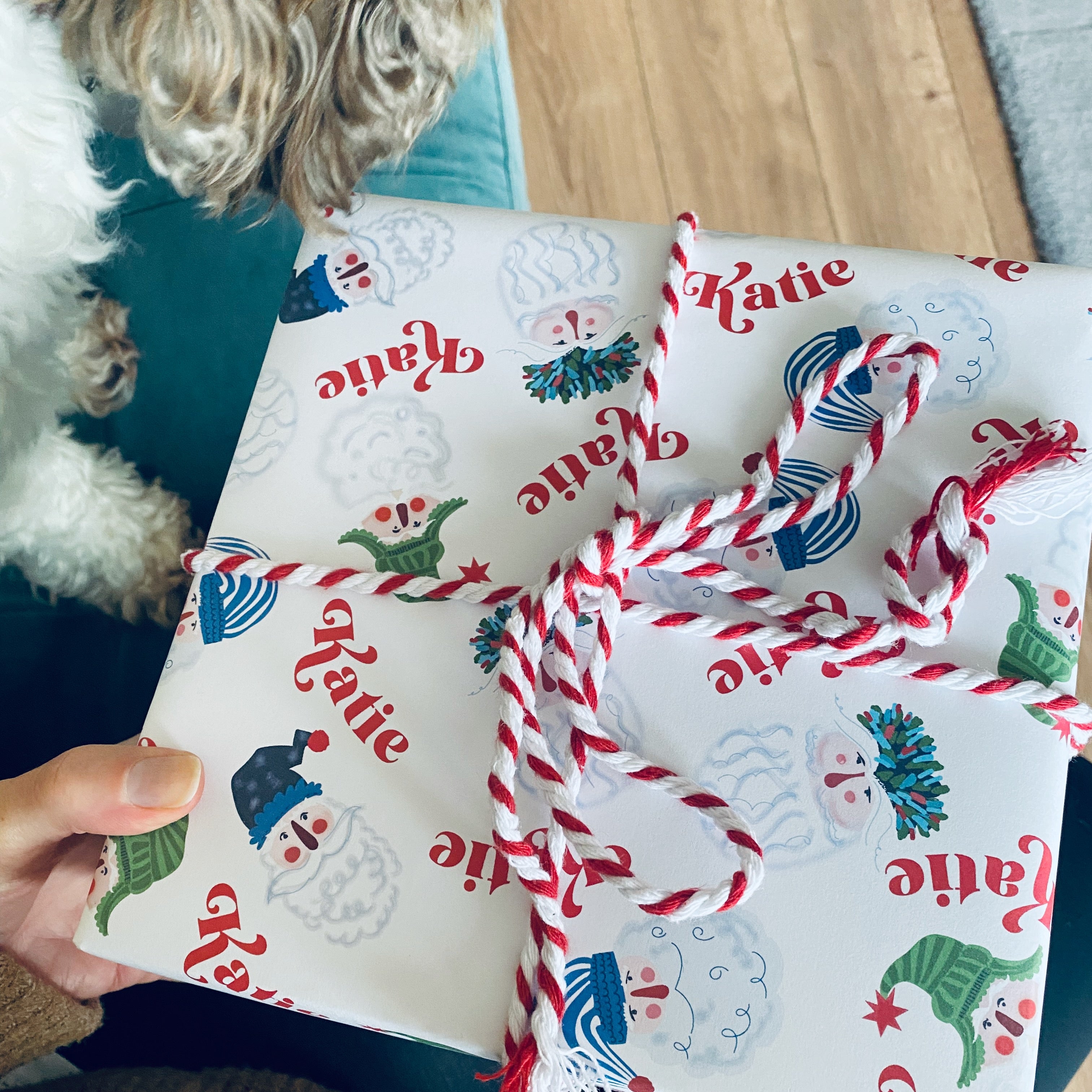 Santa Personalised Christmas Wrapping Paper