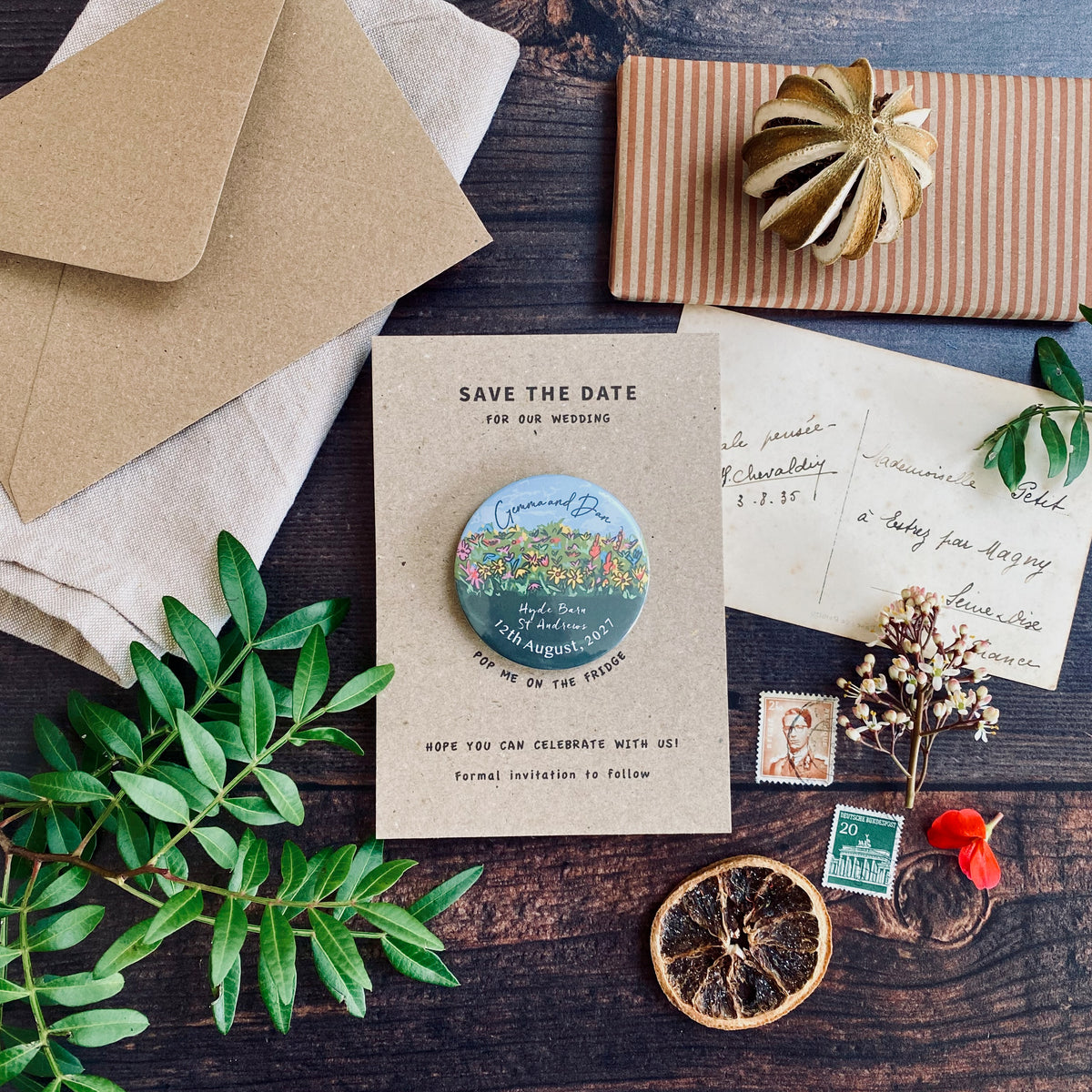 Wildflower Meadow Magnet Save the Date