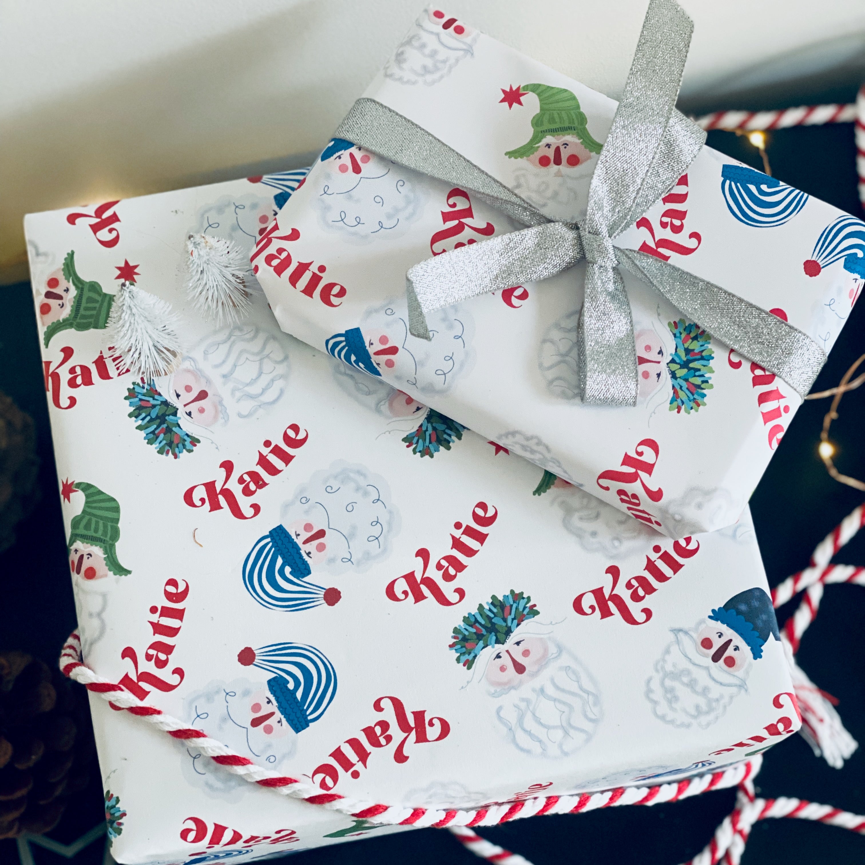 Santa Personalised Christmas Wrapping Paper