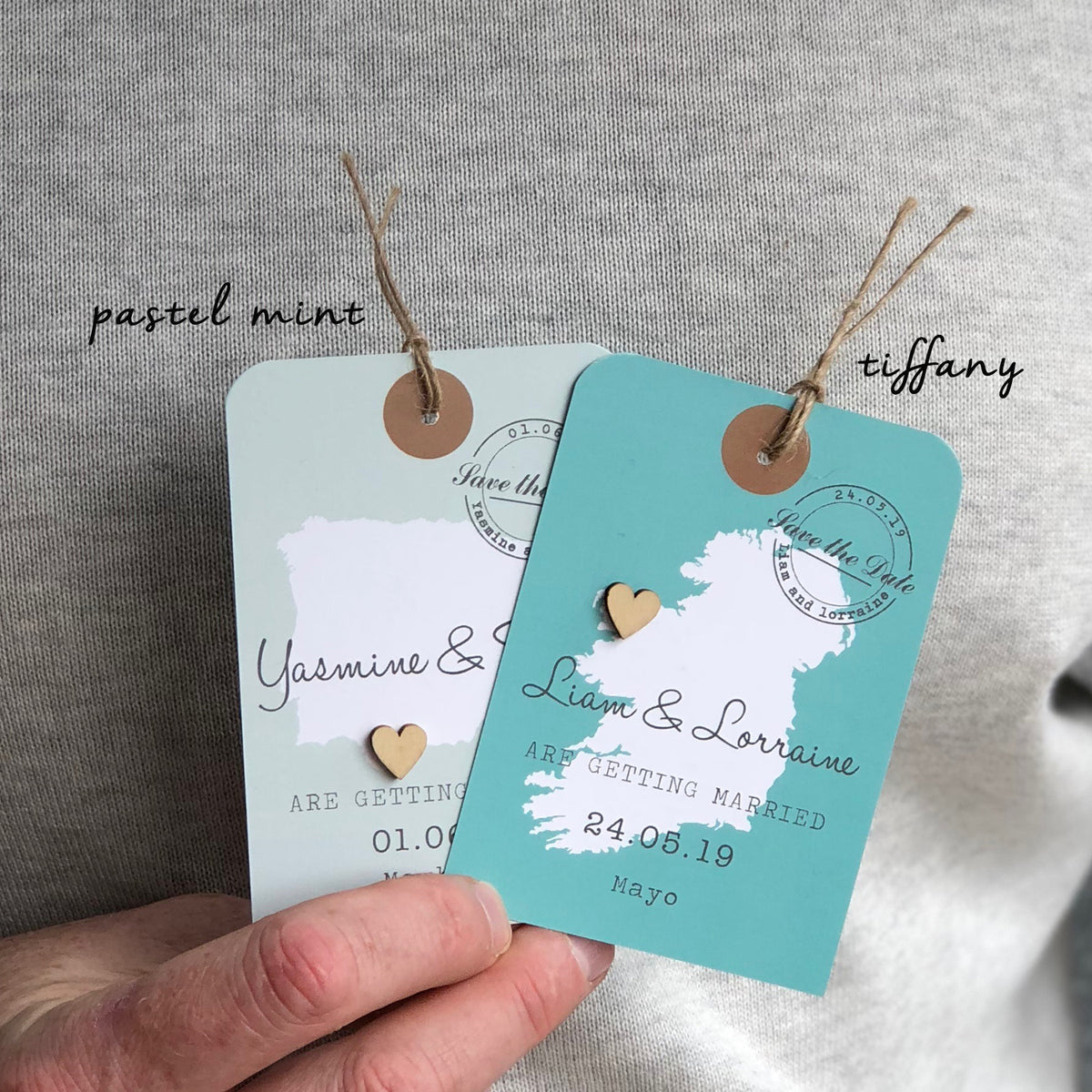 Map Luggage Tag Save The Date