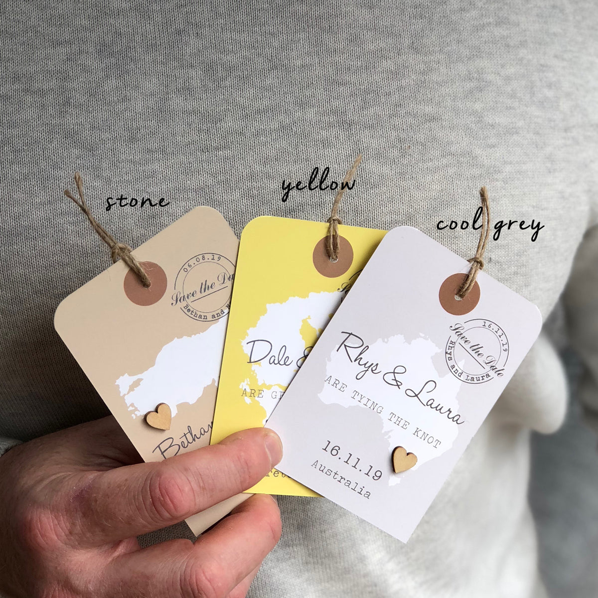 Map Luggage Tag Save The Date