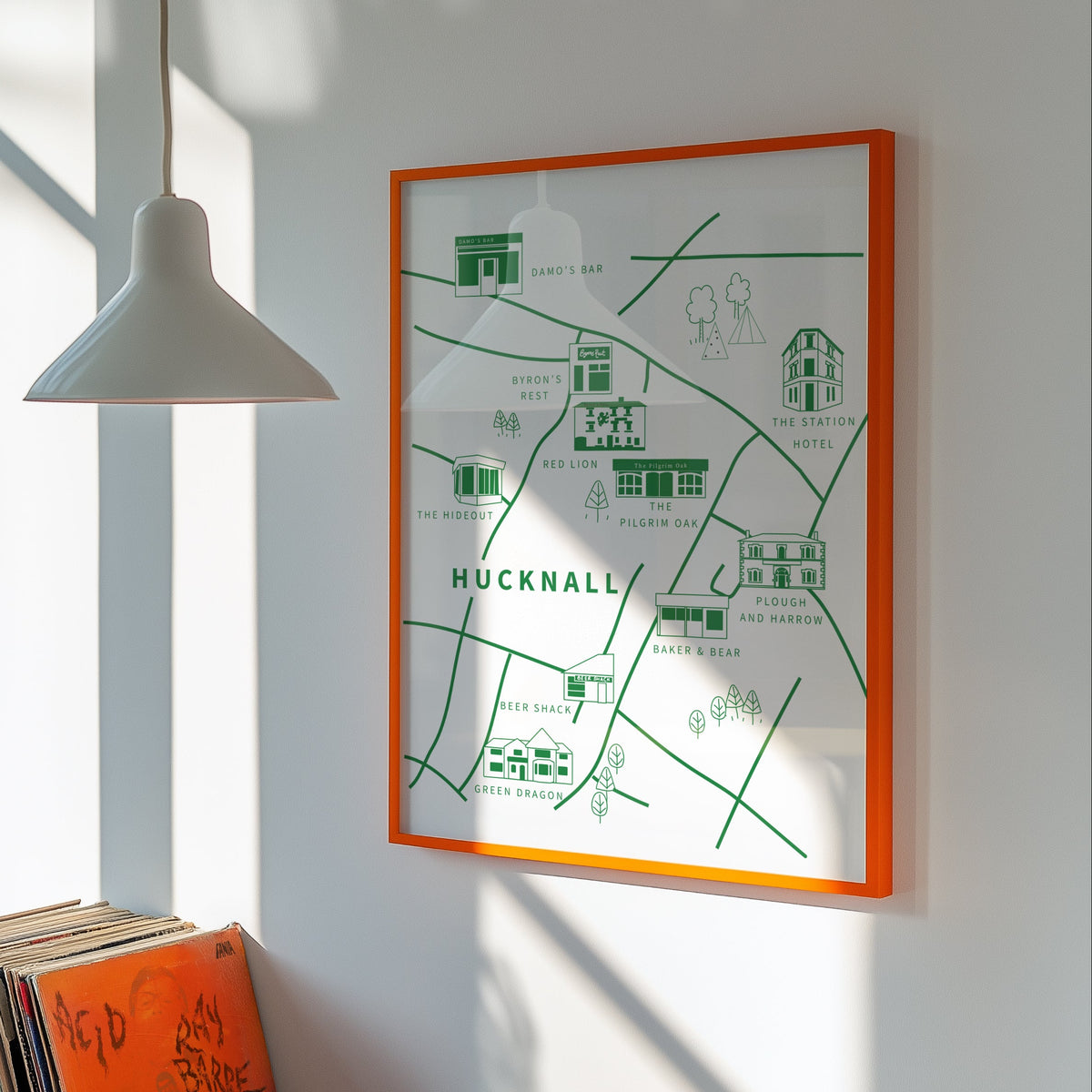 Personalised Our Favourites Places/Map Poster