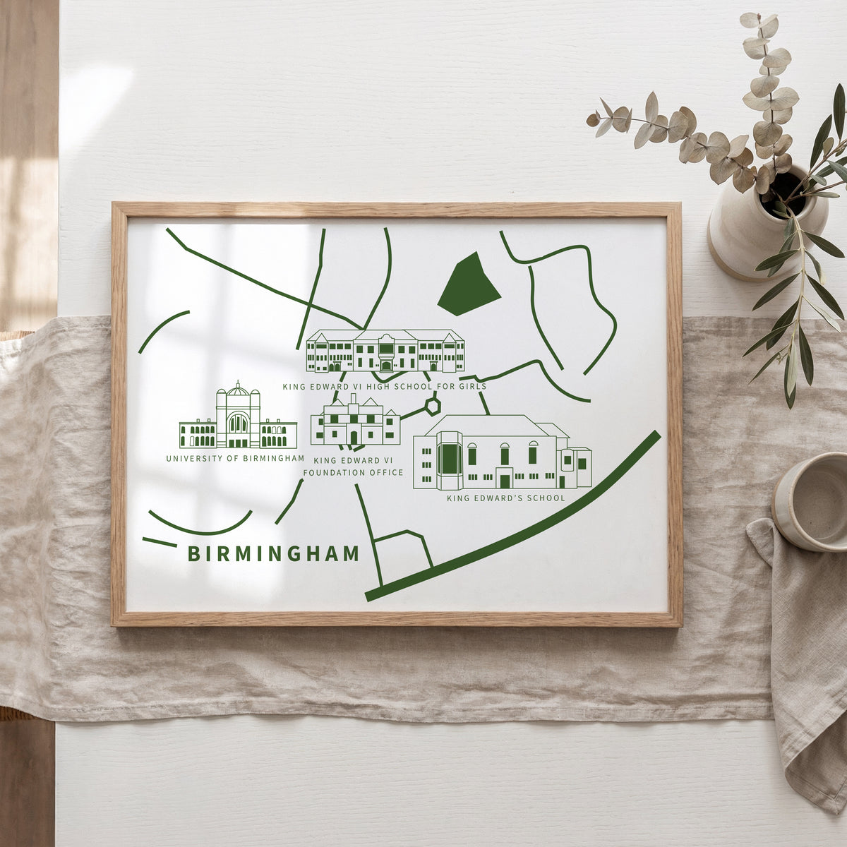 Personalised Our Favourites Places/Map Poster
