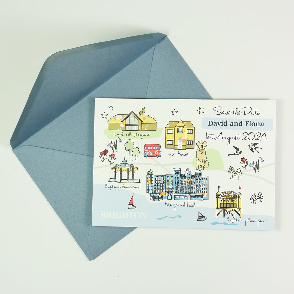 Save the Date Map Story - Pattern (Collection)