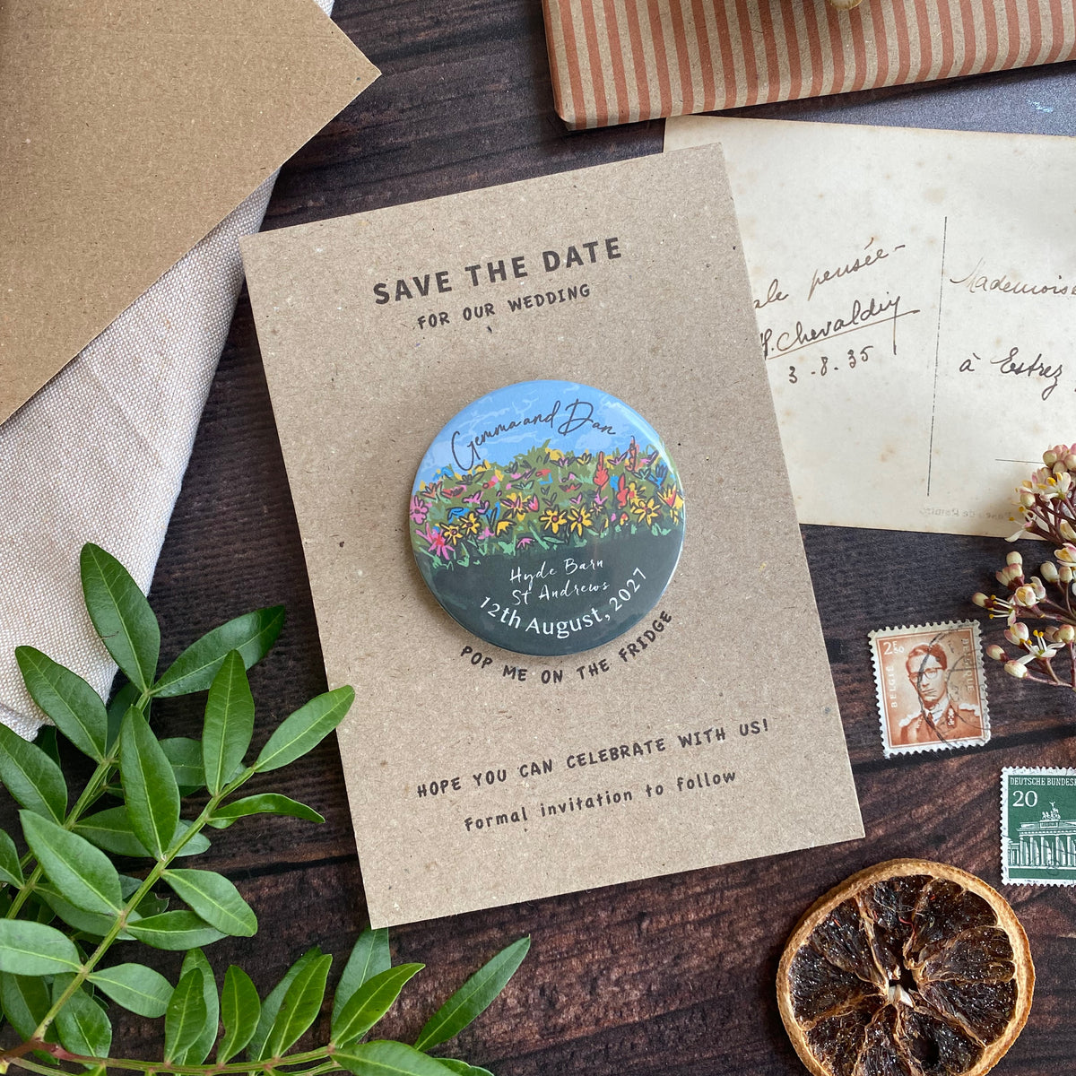 Wildflower Meadow Magnet Save the Date