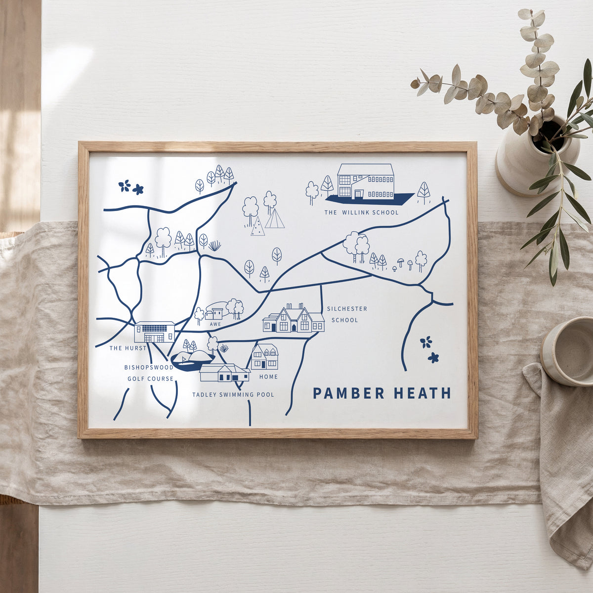 Personalised Our Favourites Places/Map Poster