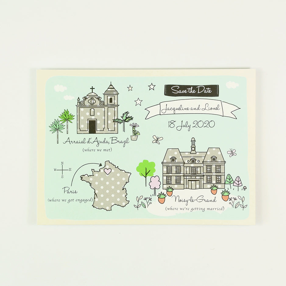 Save the Date Map Story - Duck EGG
