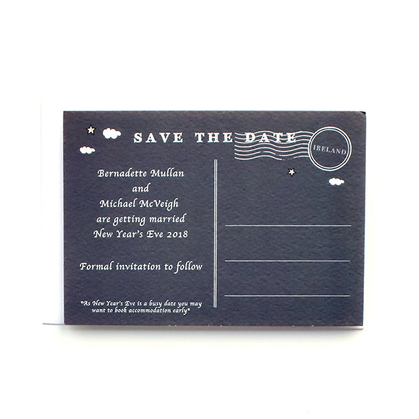 Save the Date Map Story - Navy