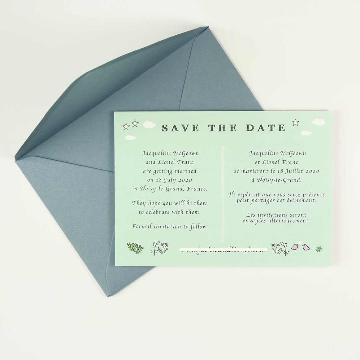 Save the Date Map Story - Duck EGG