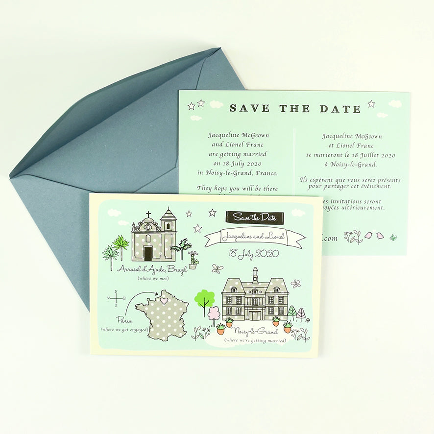 Save the Date Map Story - Duck EGG
