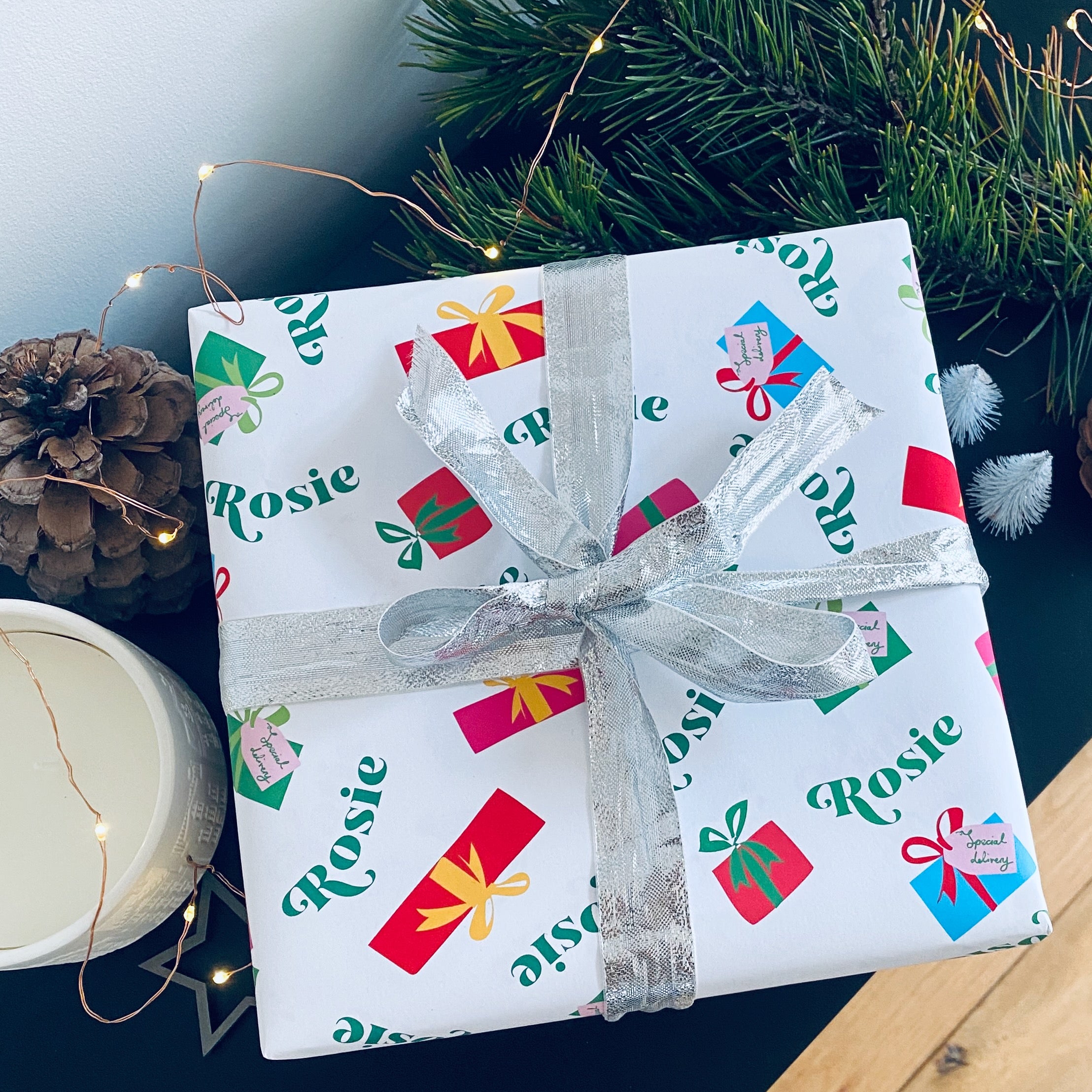 Special Delivery Present Personalised Christmas Wrapping Paper