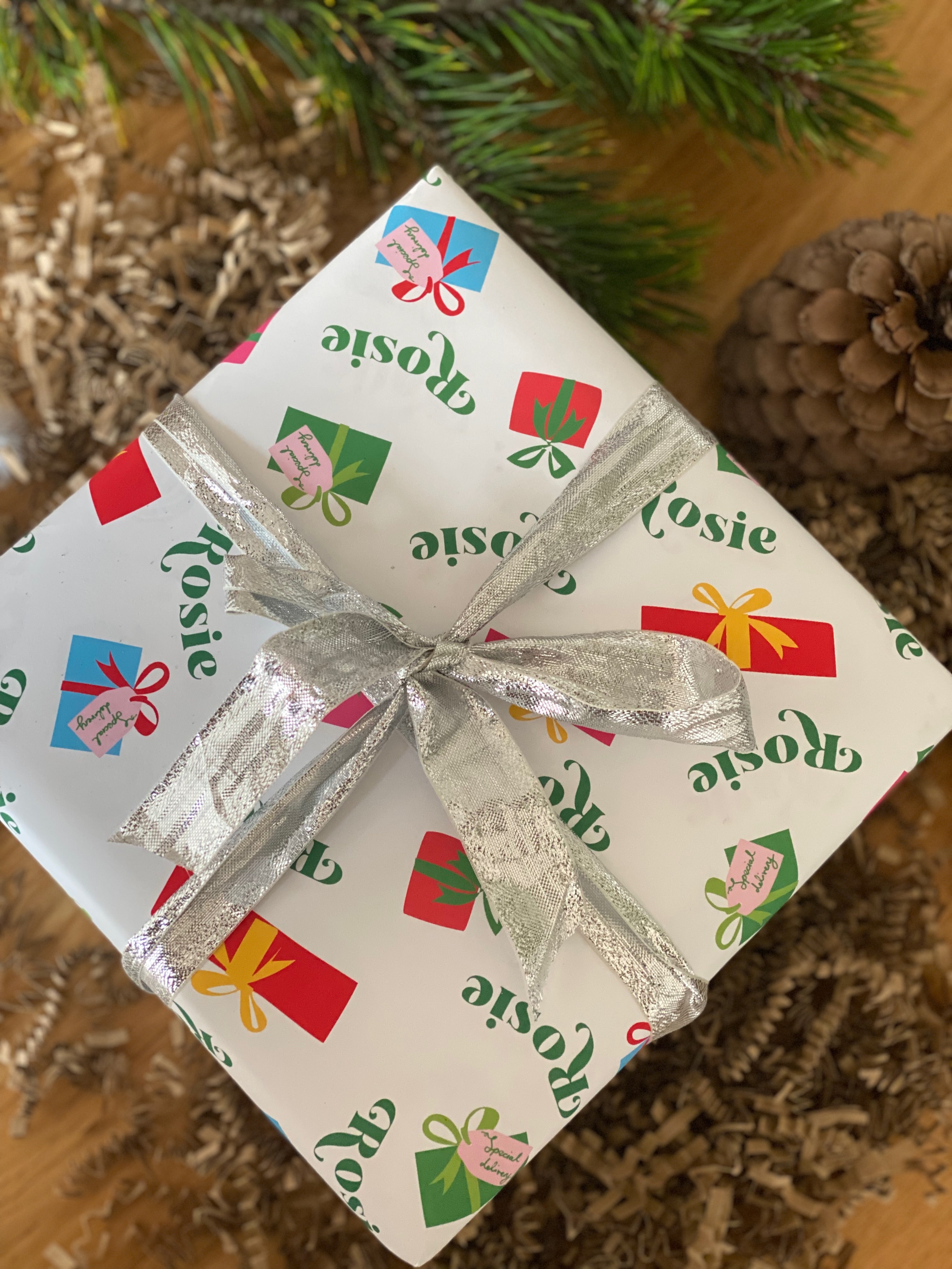 Special Delivery Present Personalised Christmas Wrapping Paper