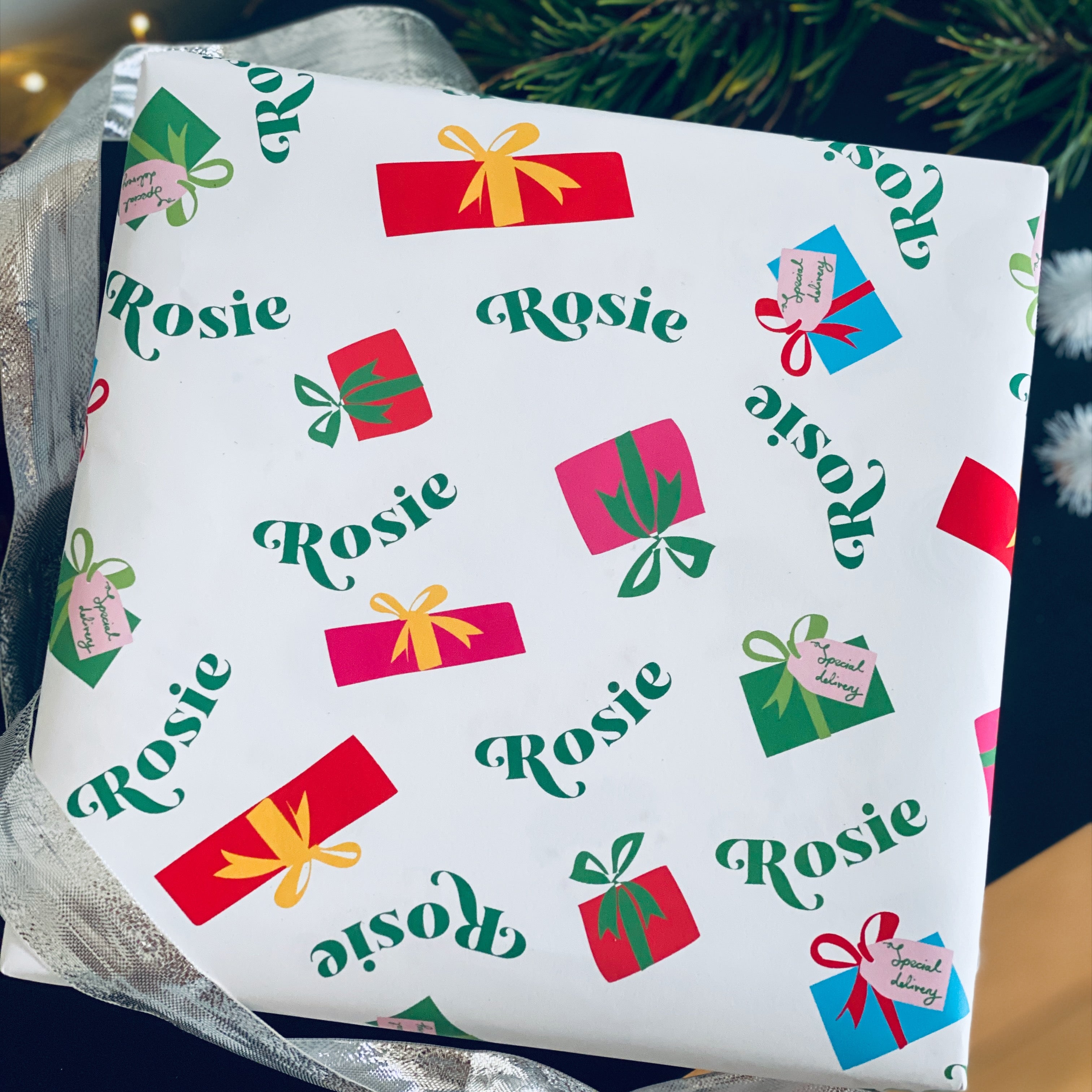 Special Delivery Present Personalised Christmas Wrapping Paper