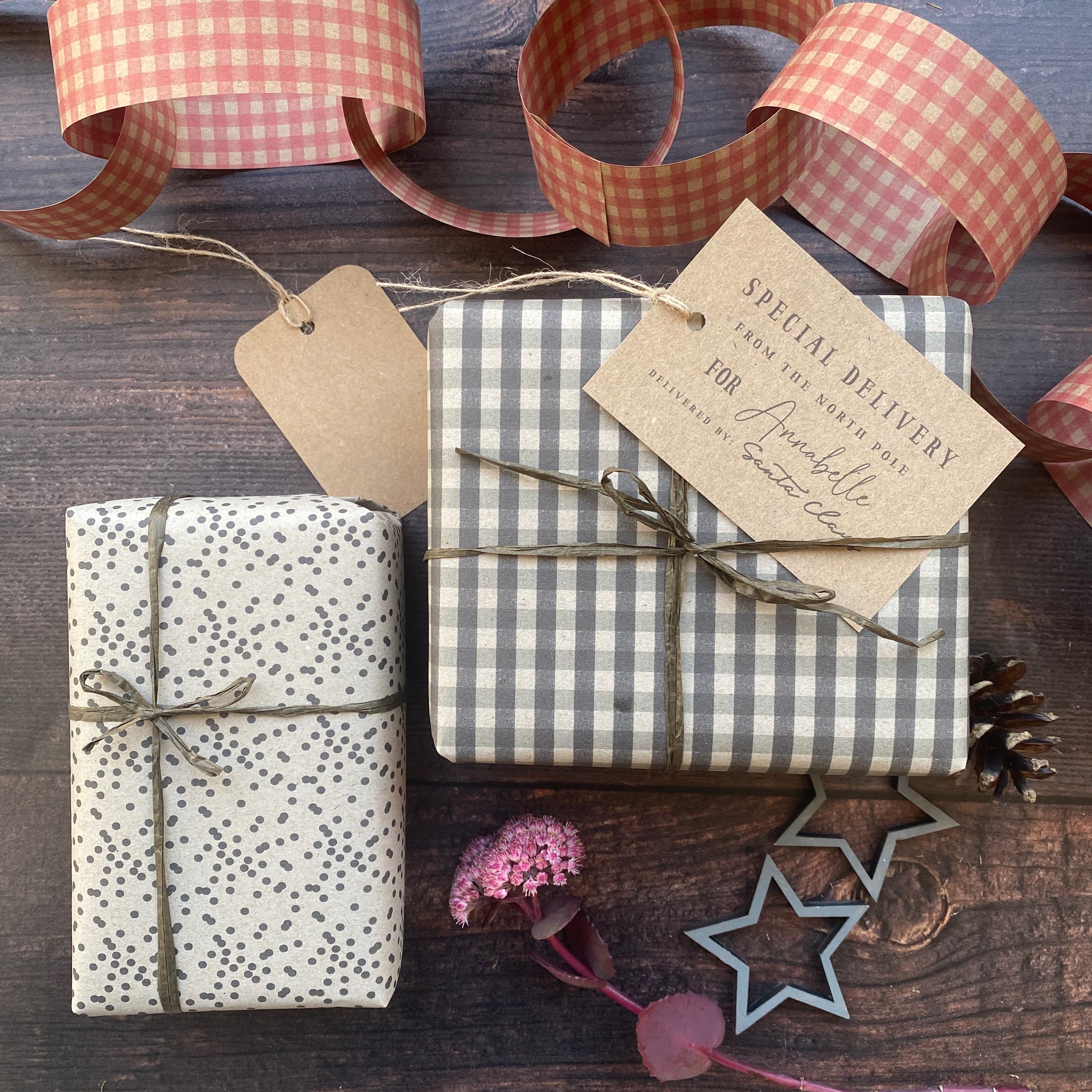 North Pole Personalised Paper Fibre Wrapping Paper