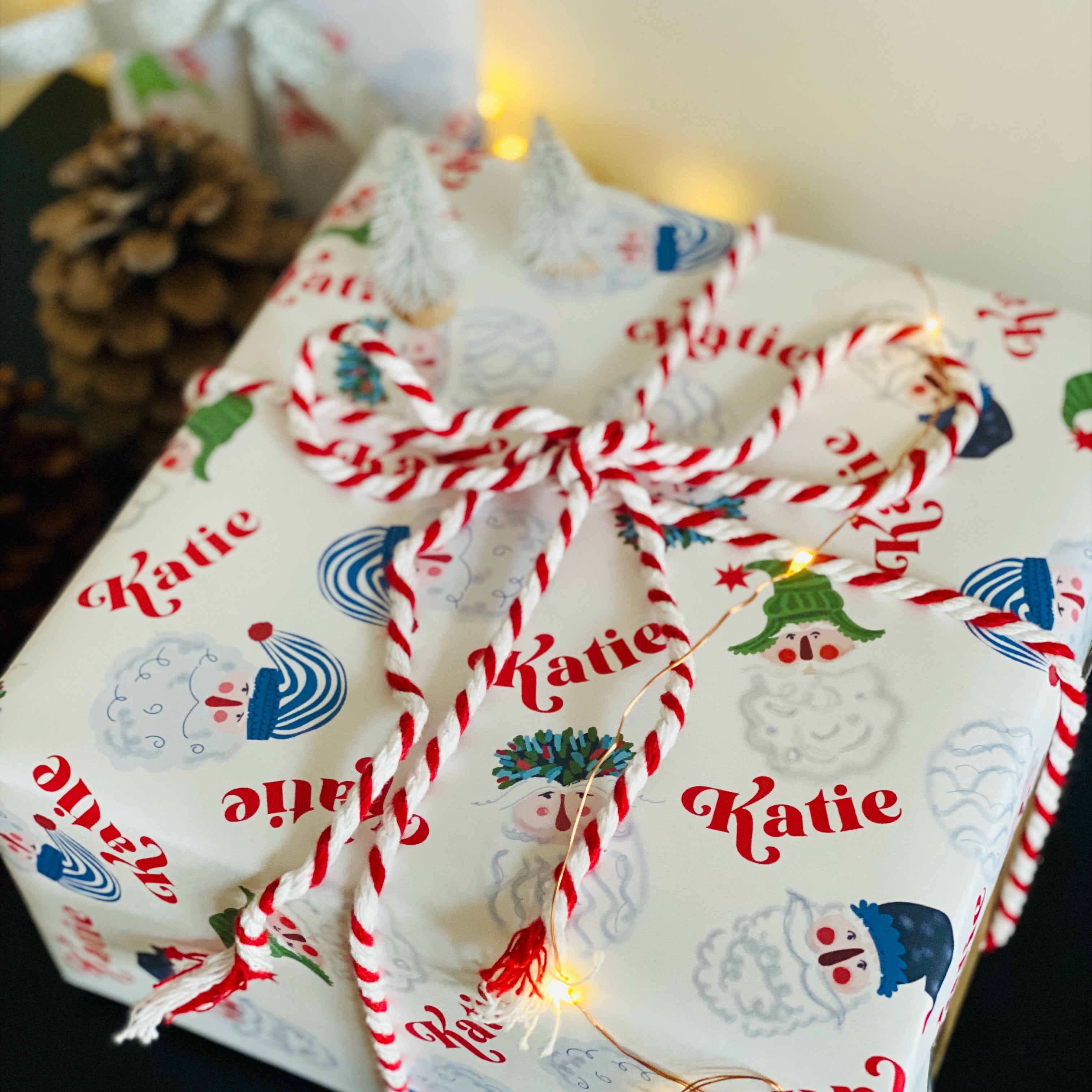 Santa Personalised Christmas Wrapping Paper