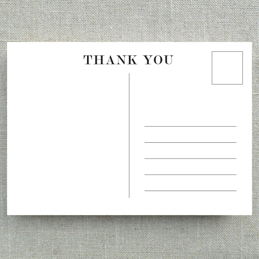 Personalised Photographic Thank you Postcards