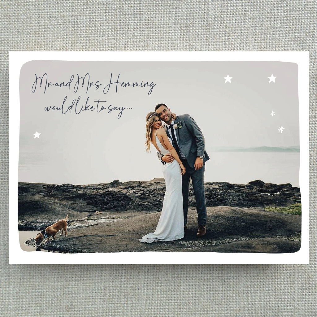 Personalised Photographic Thank you Postcards