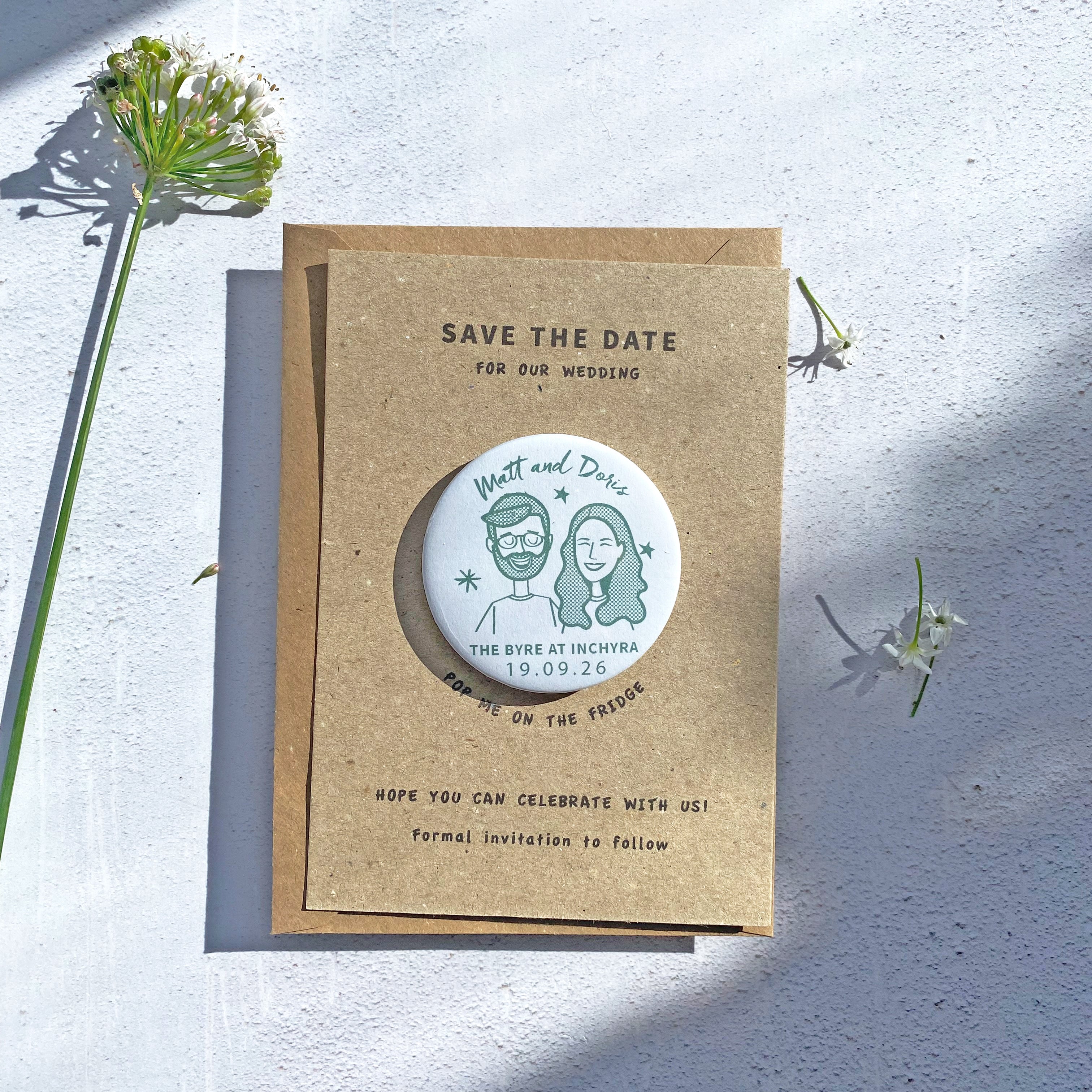 Portrait Save the Date Magnet
