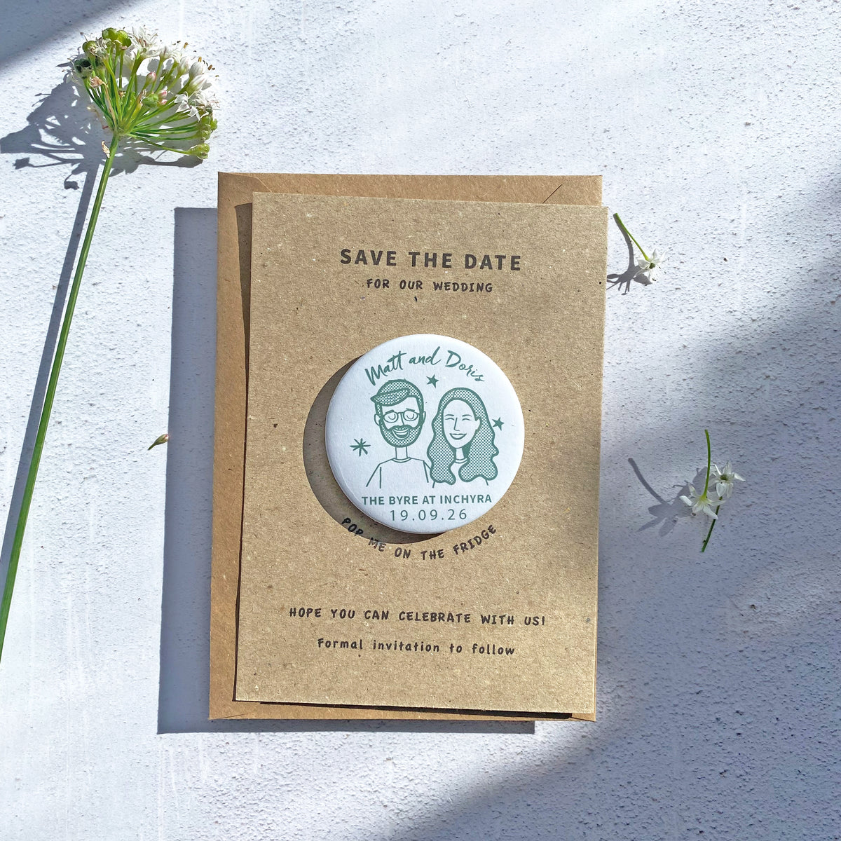 Portrait Save the Date Magnet