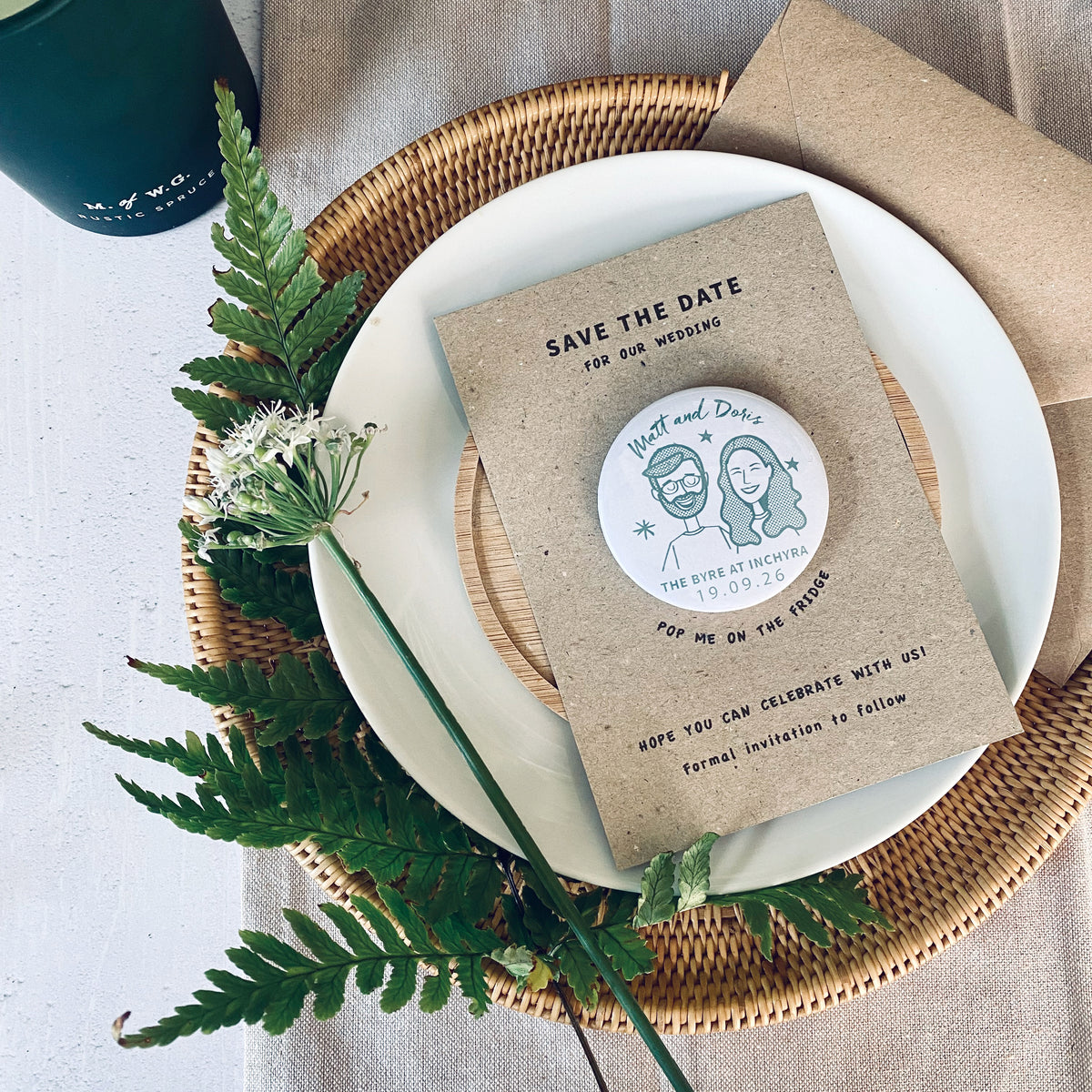 Portrait Save the Date Magnet
