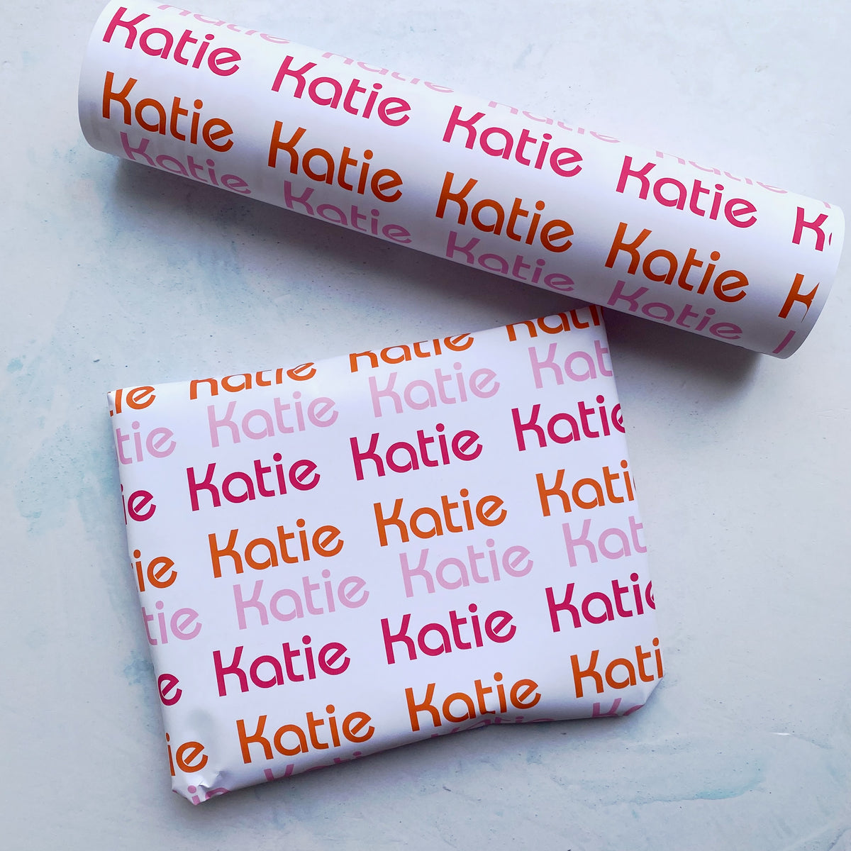 1980's Retro Name Personalised Wrapping Paper