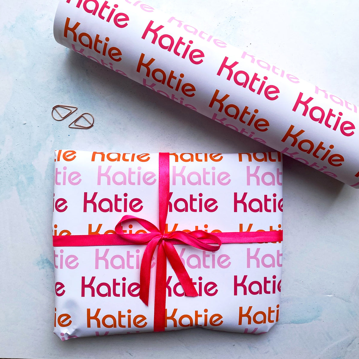 1980's Retro Name Personalised Wrapping Paper