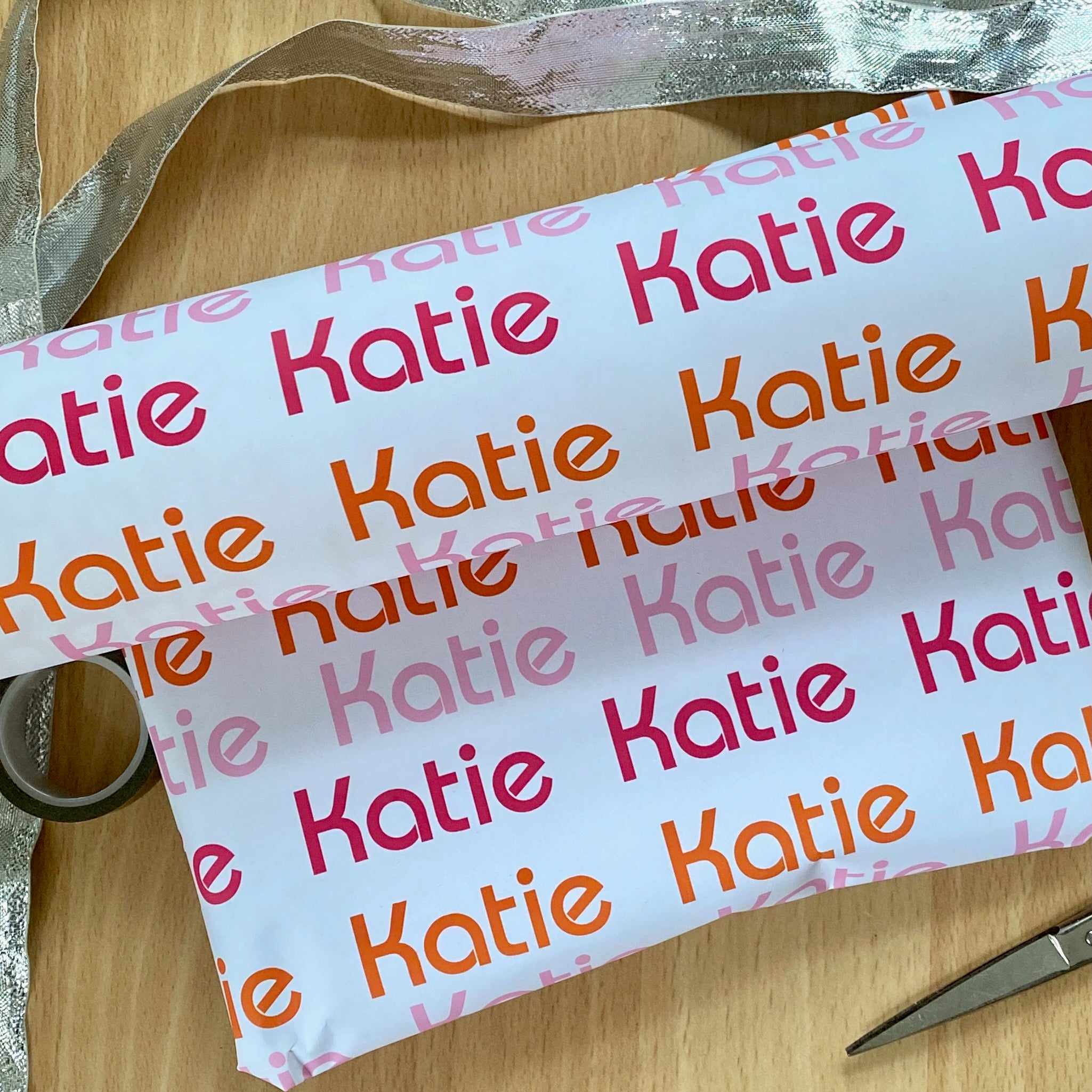 1980's Retro Name Personalised Wrapping Paper