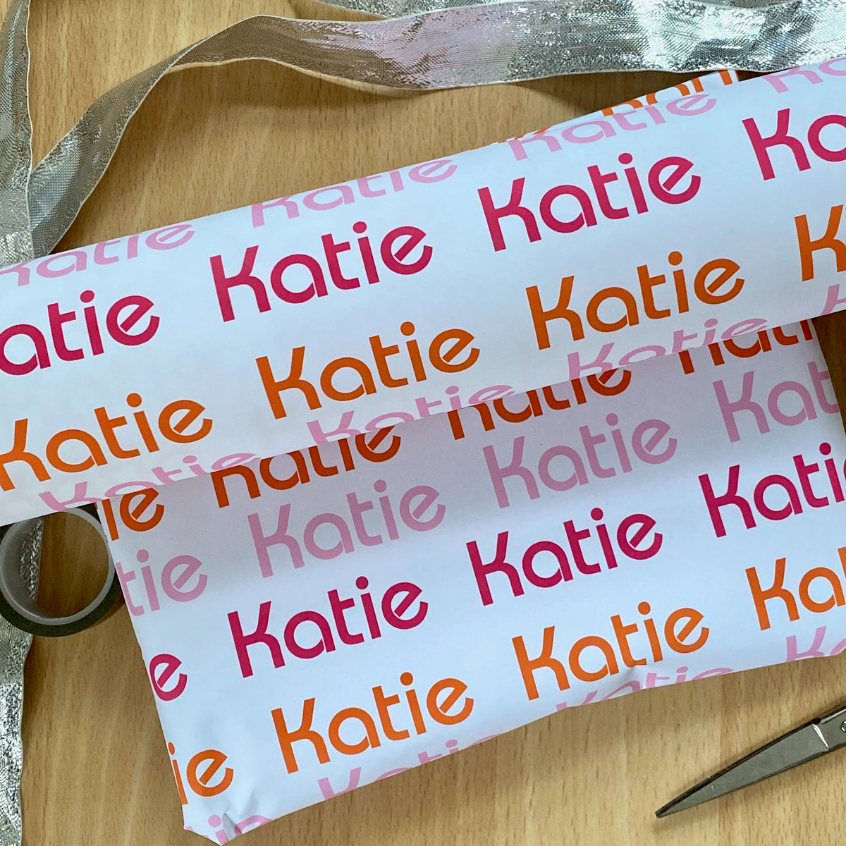 1980's Retro Name Personalised Wrapping Paper