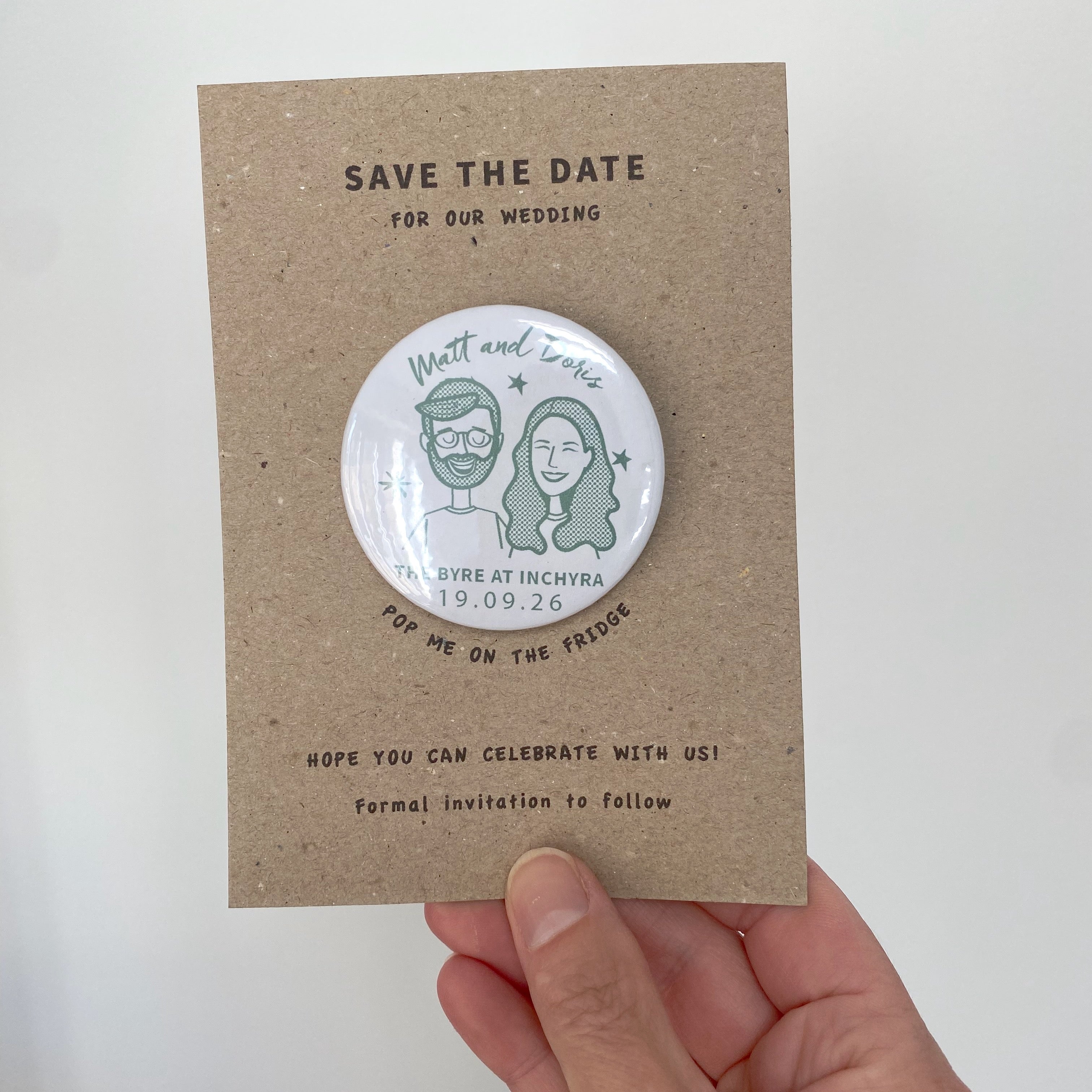 Portrait Save the Date Magnet