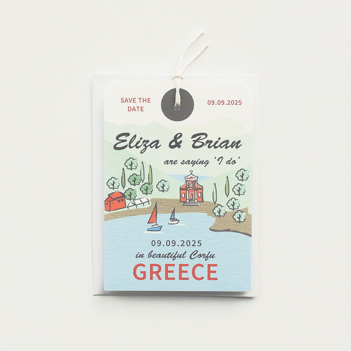 Bespoke Wedding Location/Venue Illustration Save the Date