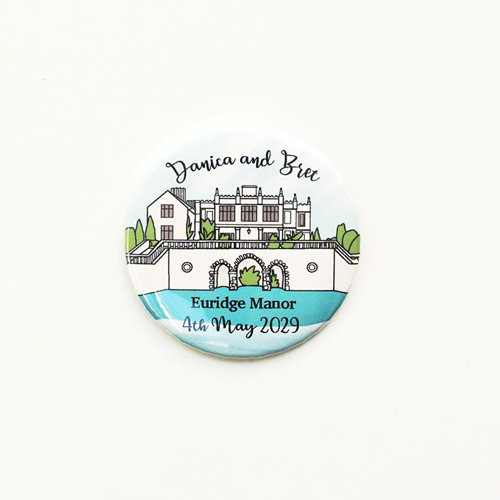 Venue Magnet (A6 card - curly font)
