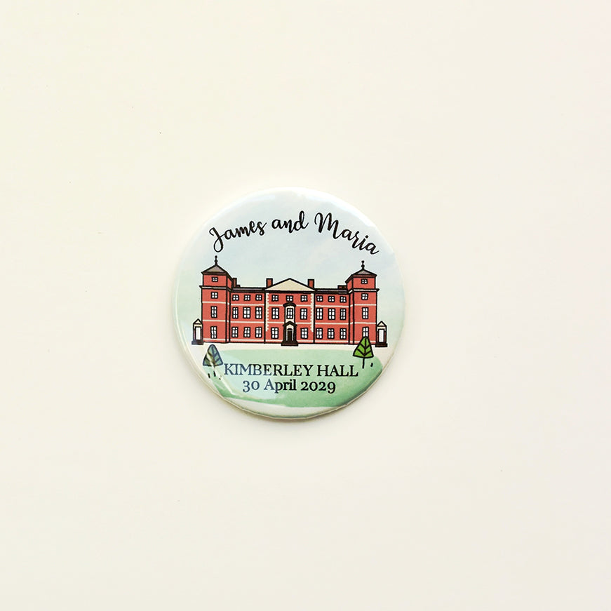 Venue Magnet (A6 card - curly font)