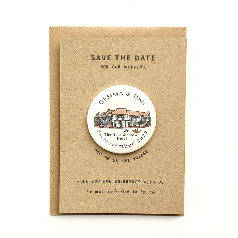 Venue Magnet (A6 card - cream)