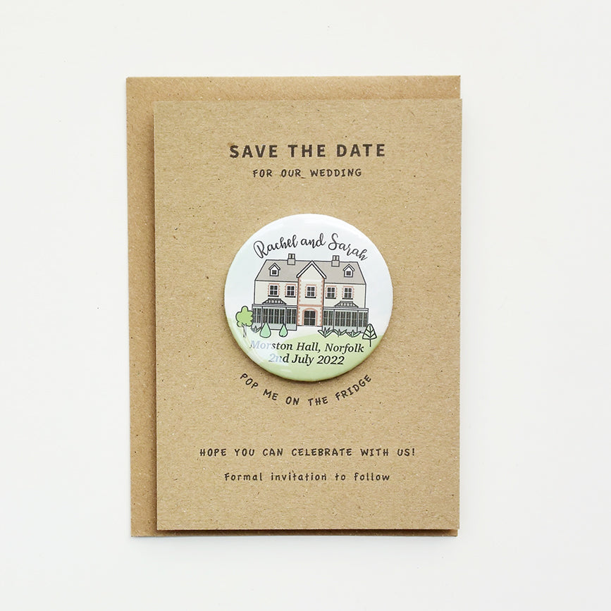 Venue Magnet (A6 card - curly font)