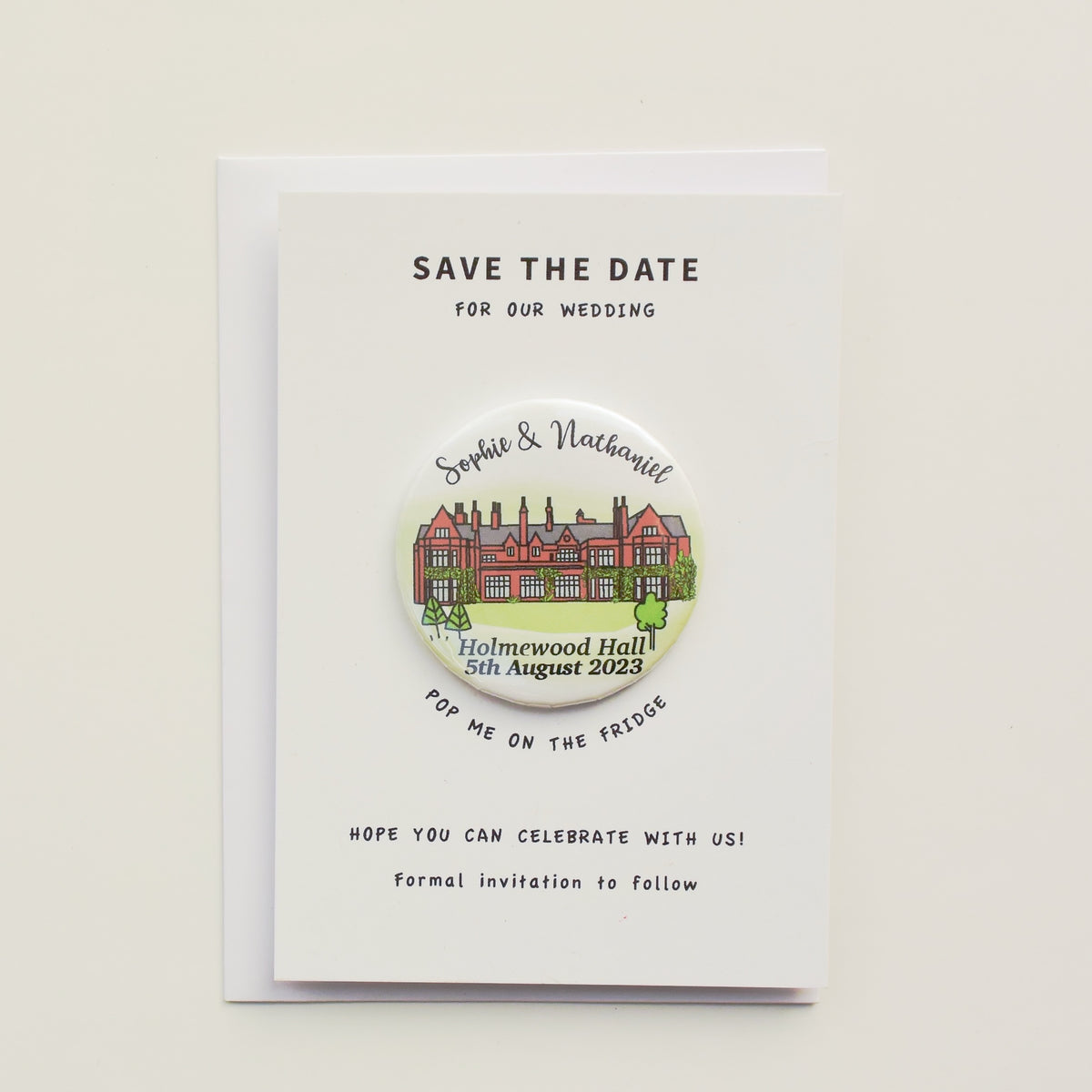 Venue Magnet (A6 card - curly font)