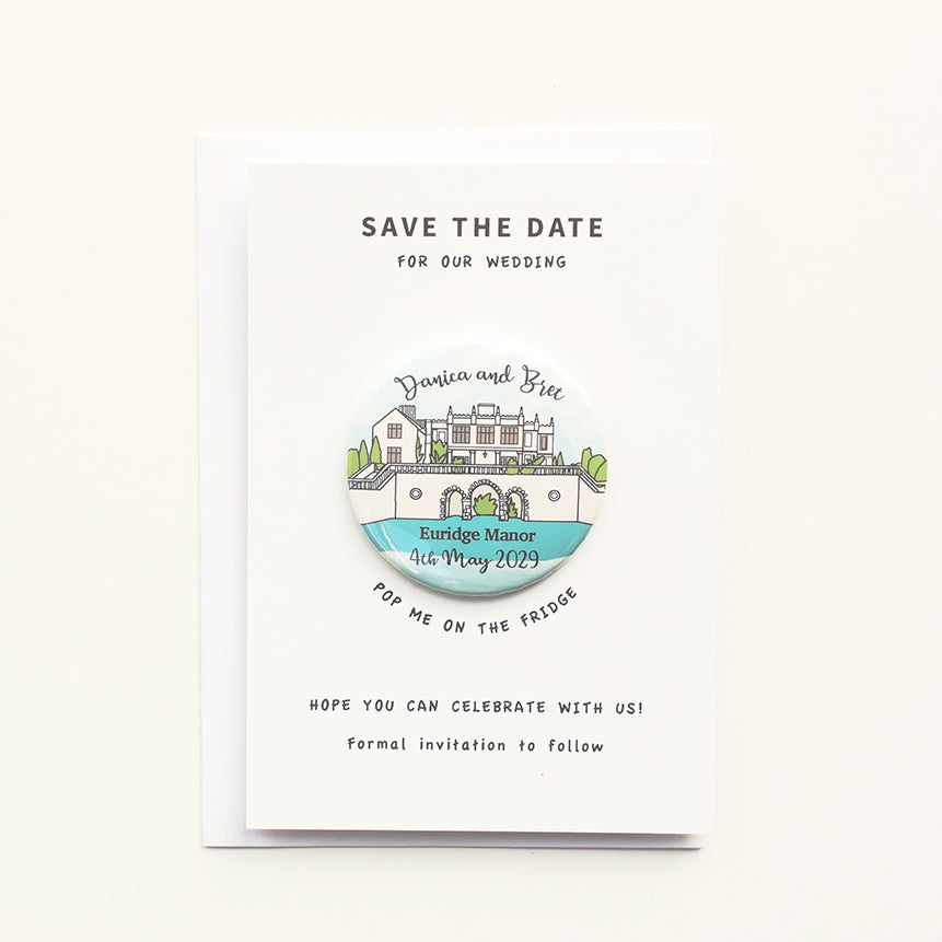 Venue Magnet (A6 card - curly font)