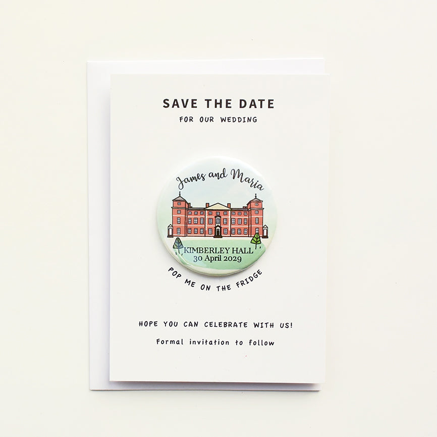 Venue Magnet (A6 card - curly font)