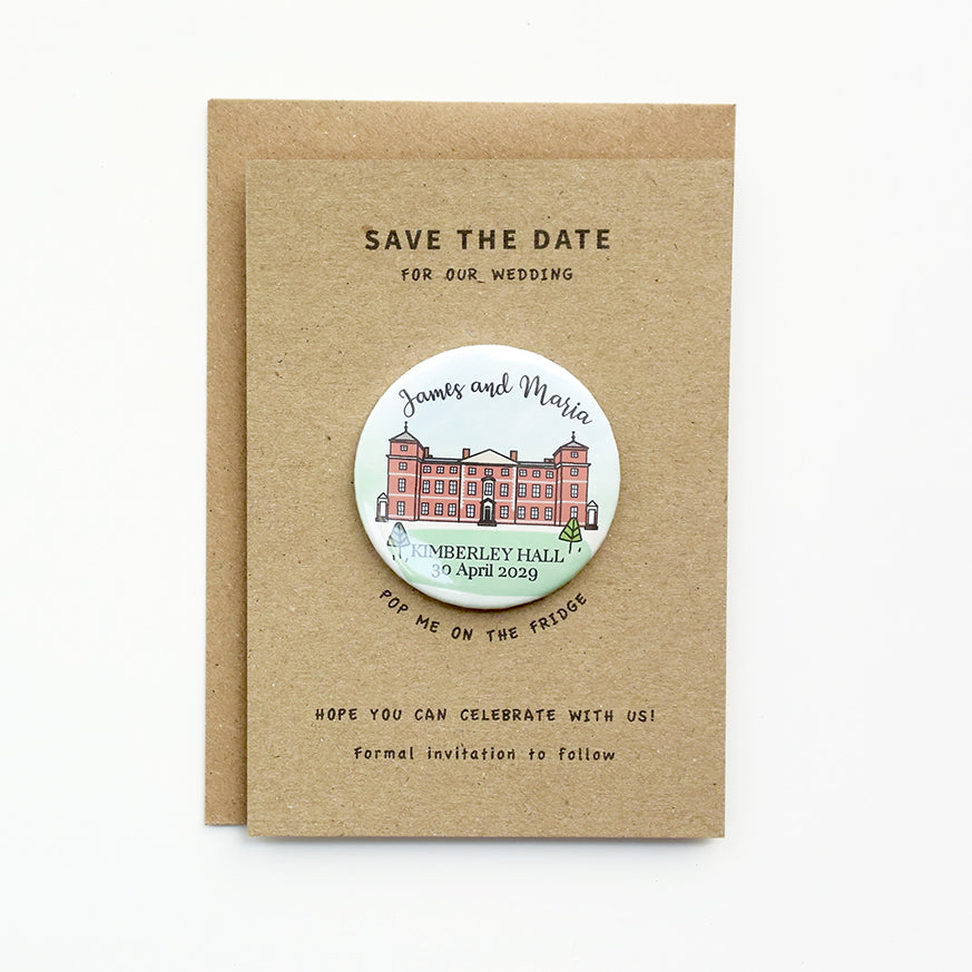 Venue Magnet (A6 card - curly font)