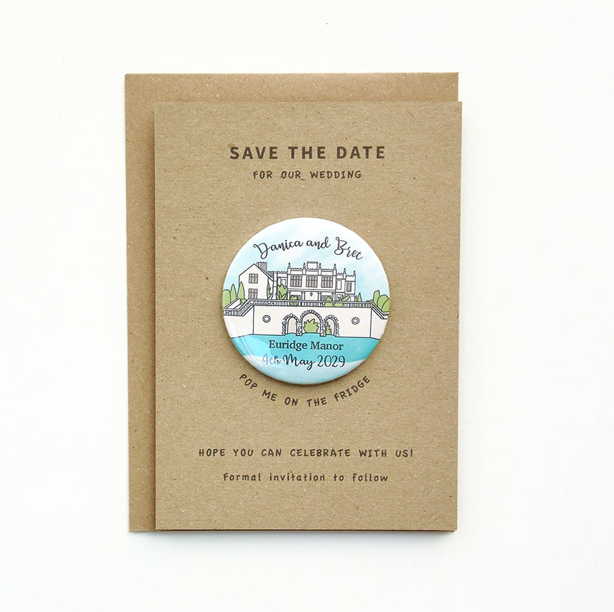 Venue Magnet (A6 card - curly font)