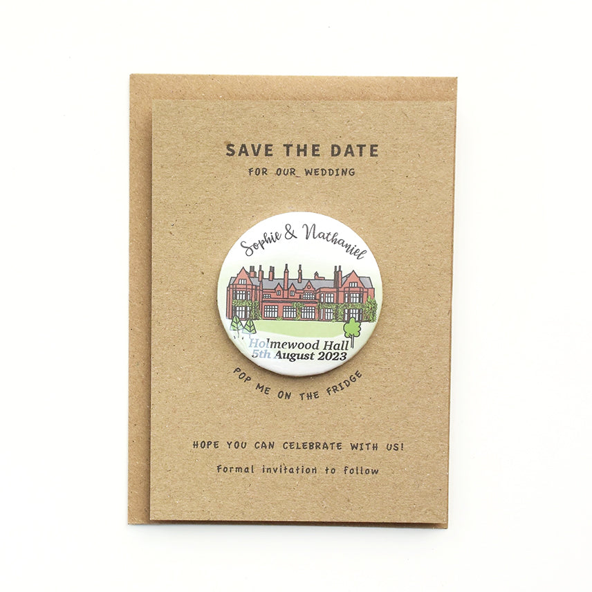 Venue Magnet (A6 card - curly font)