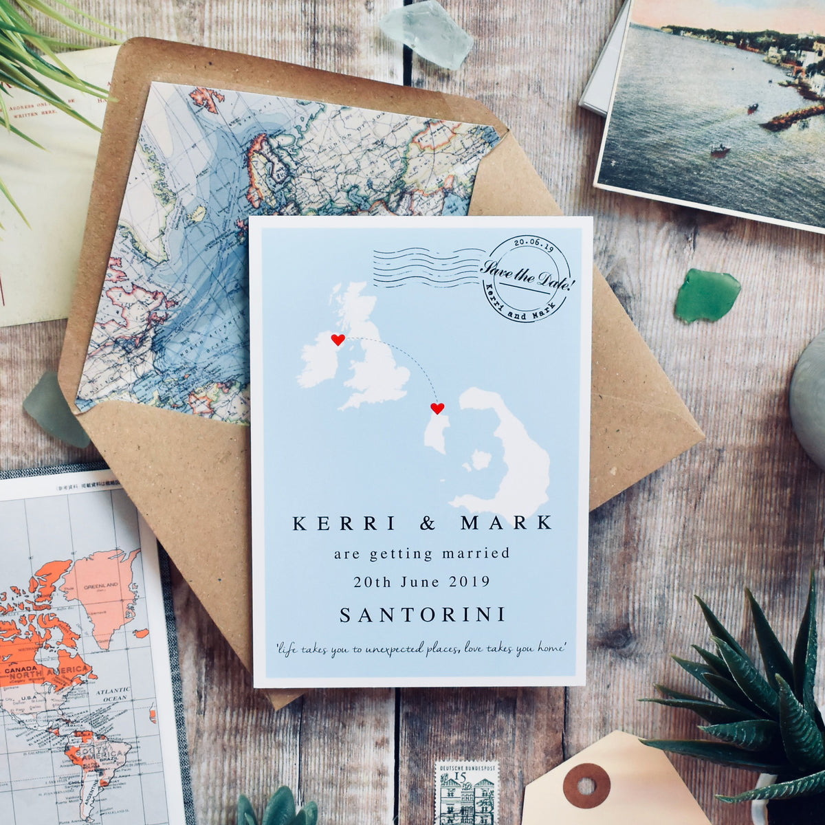 Joining countries Save the Date Postcard
